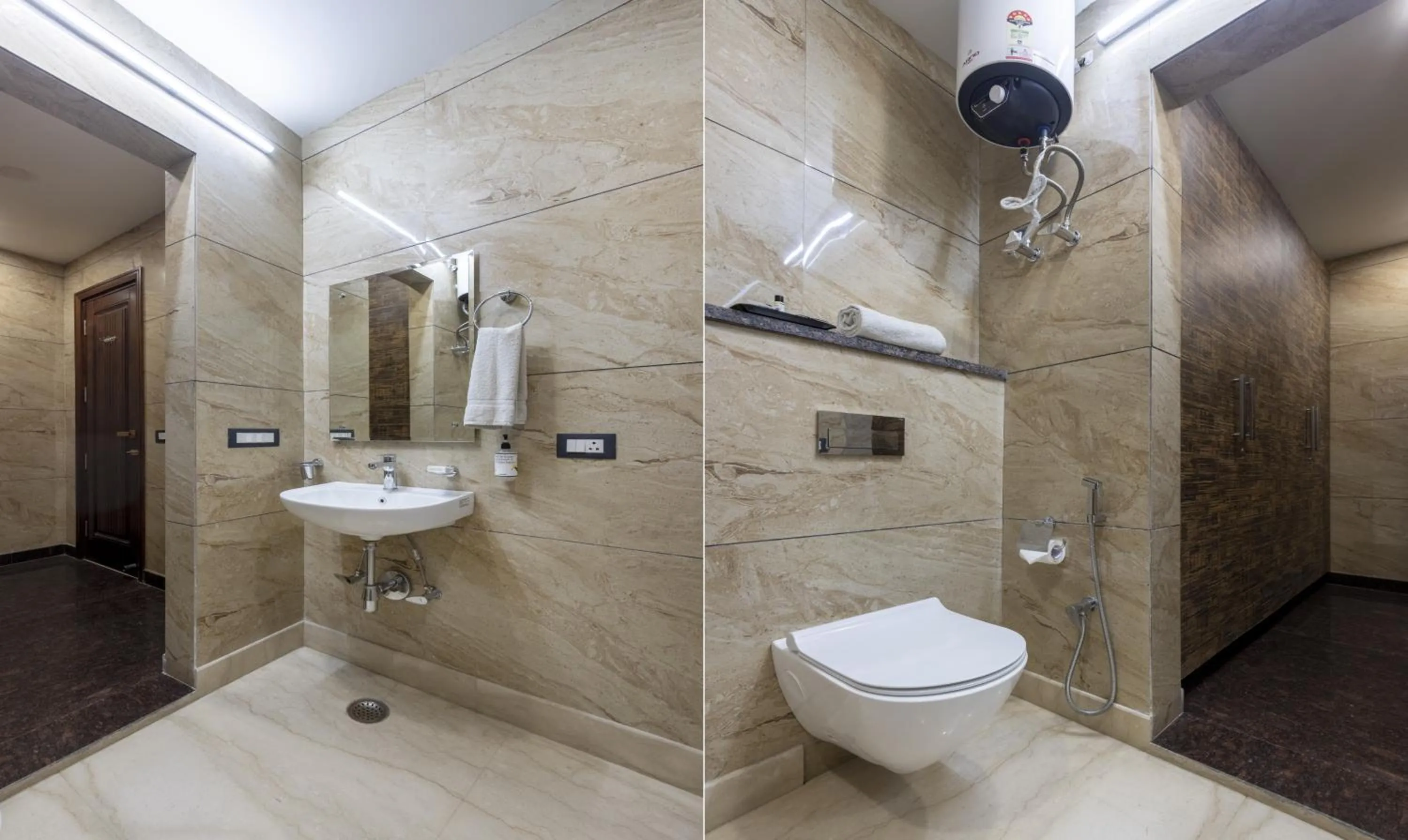 Bathroom in Treebo MVM Residency