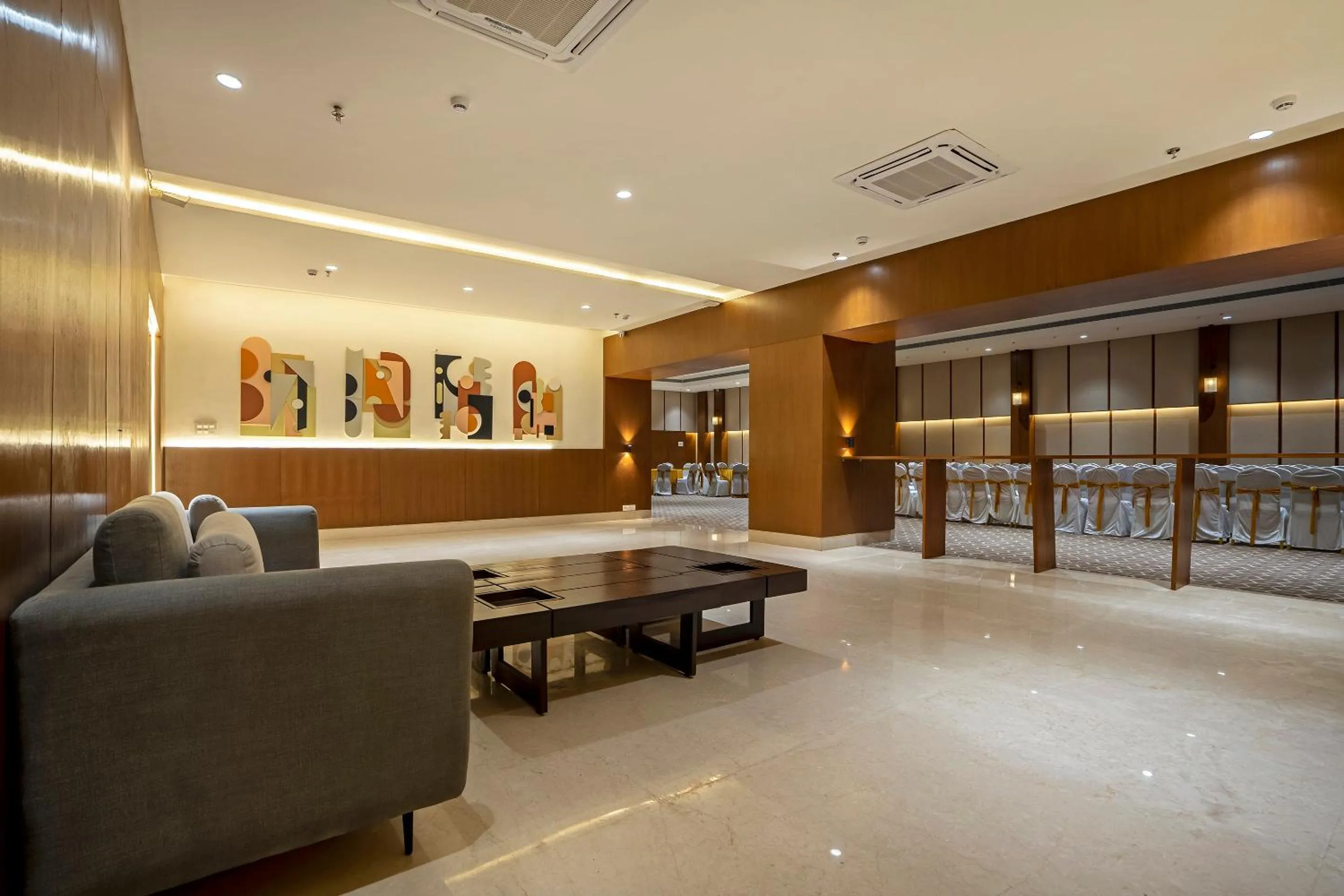 Seating area in Sunday Hotel Vadodara