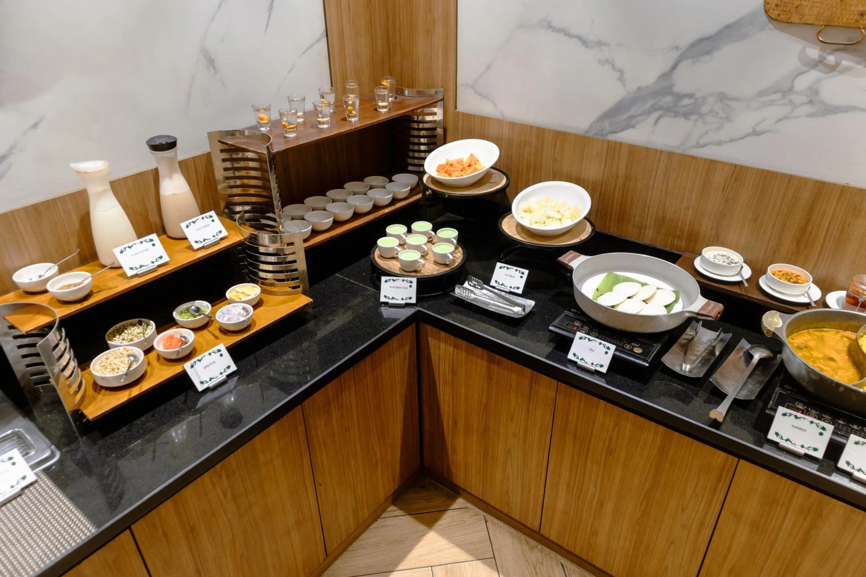 Buffet breakfast in Udman Hotel Gurugram