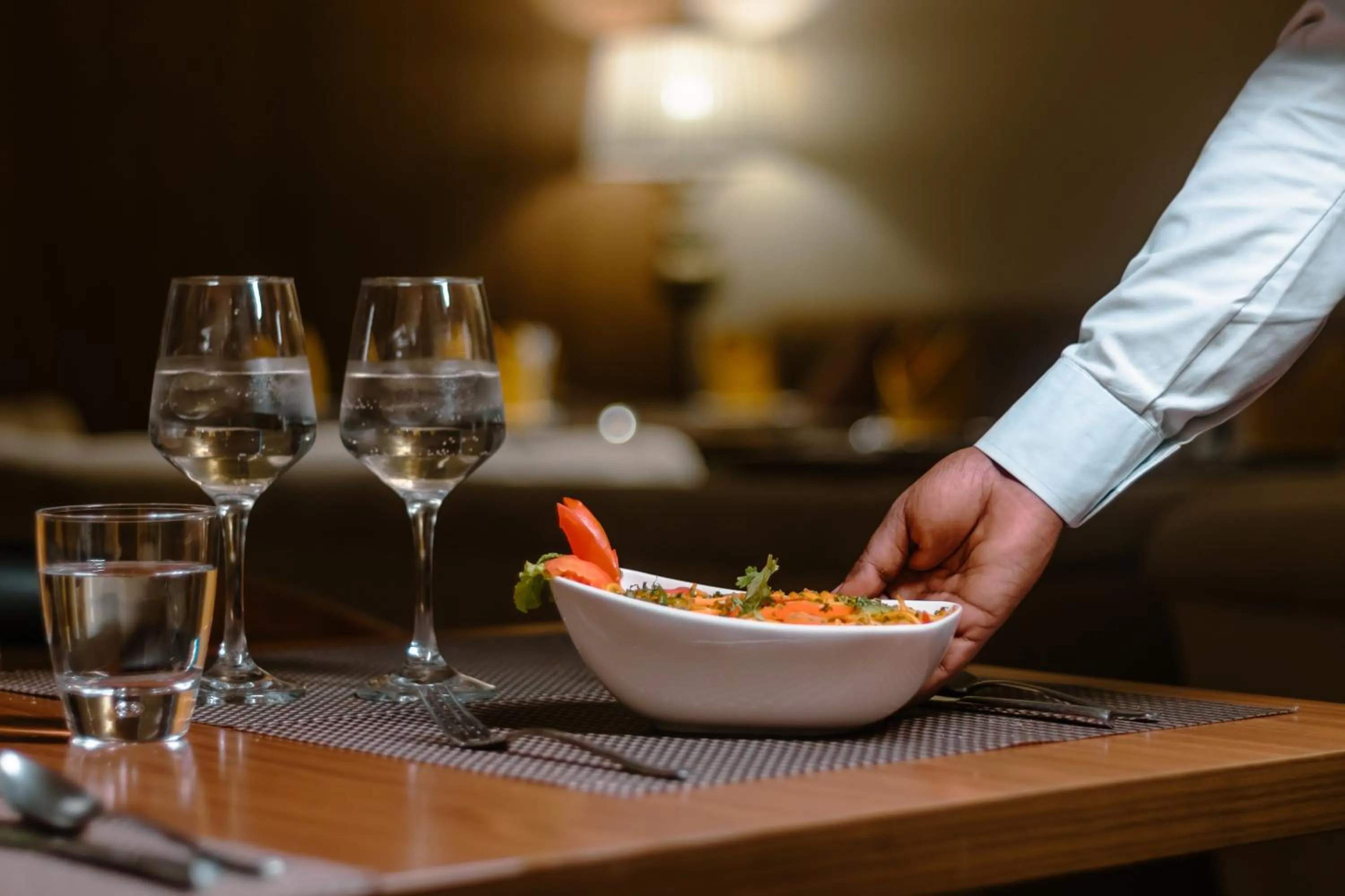 Food close-up in Udman Hotel Gurugram