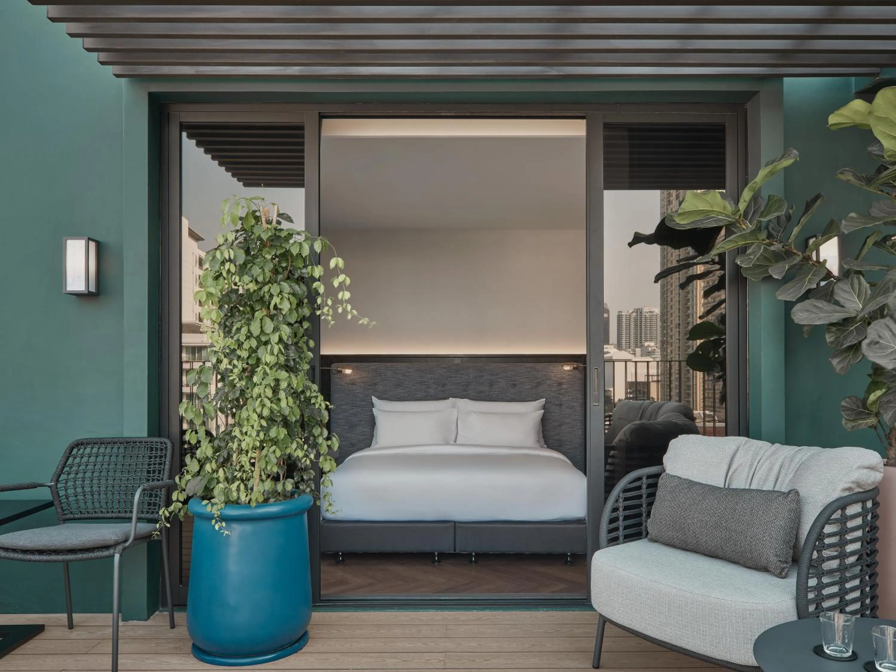 Balcony/Terrace in Public House Bangkok, a Member of Design Hotels