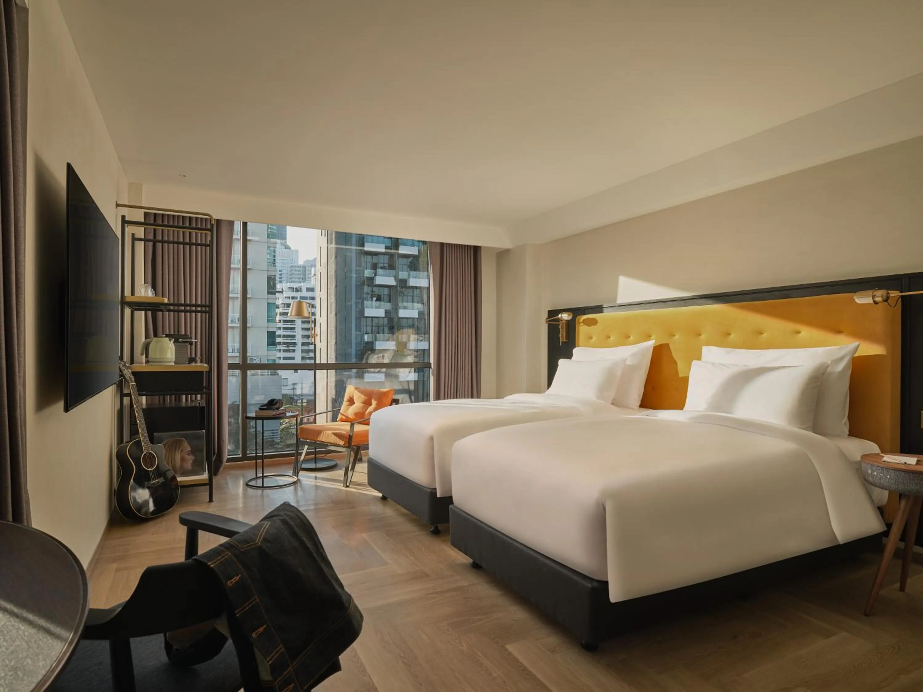 Bedroom, Bed in Public House Bangkok, a Member of Design Hotels