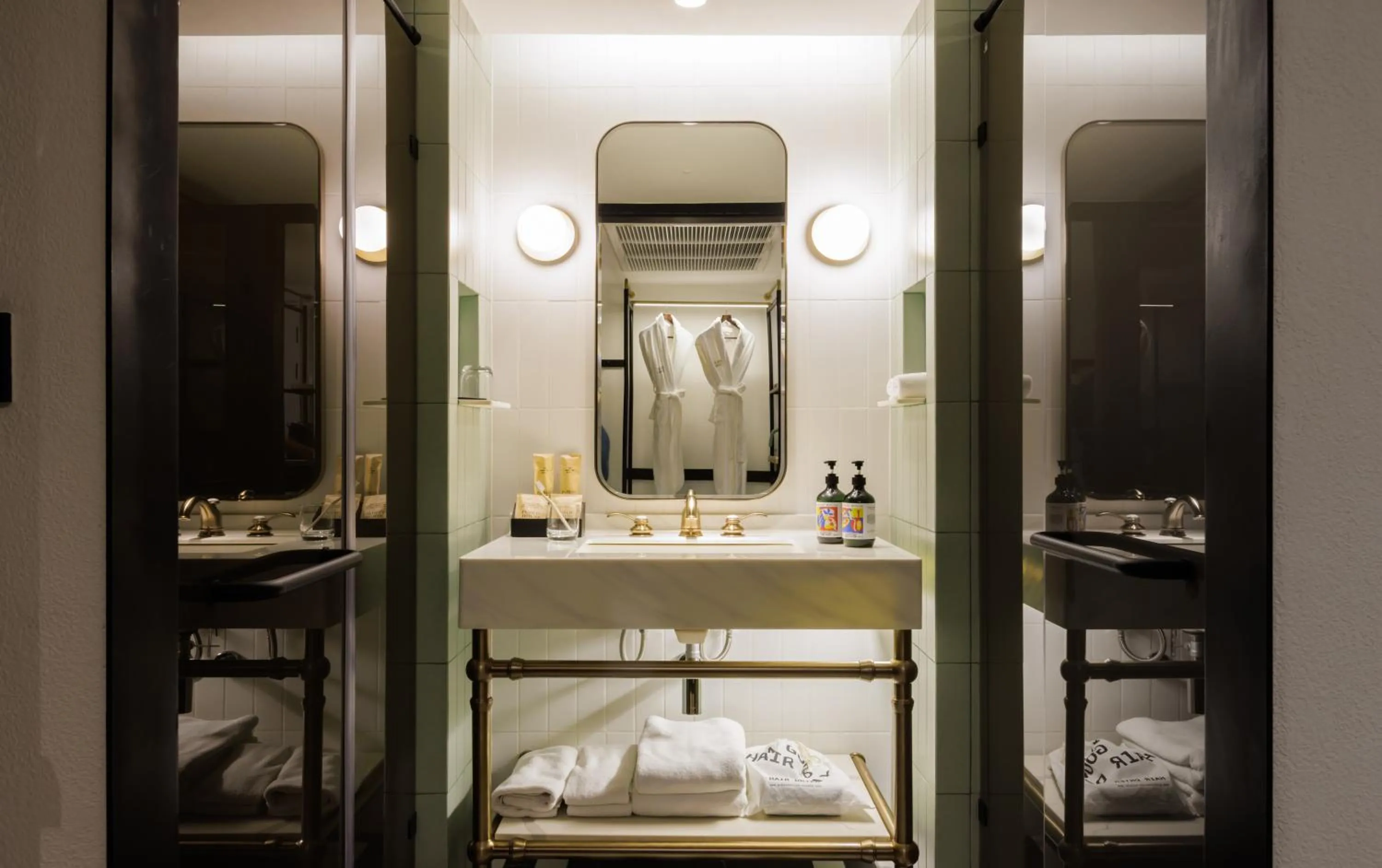 Bathroom in Public House Bangkok, a Member of Design Hotels