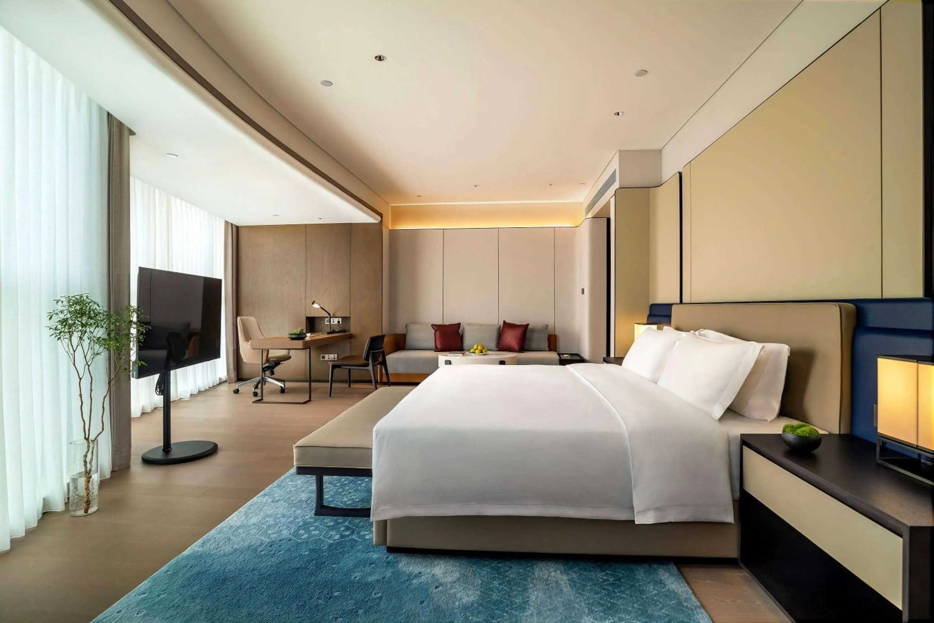 Bed in Wyndham Grand Plaza Royale Yujia Anhua