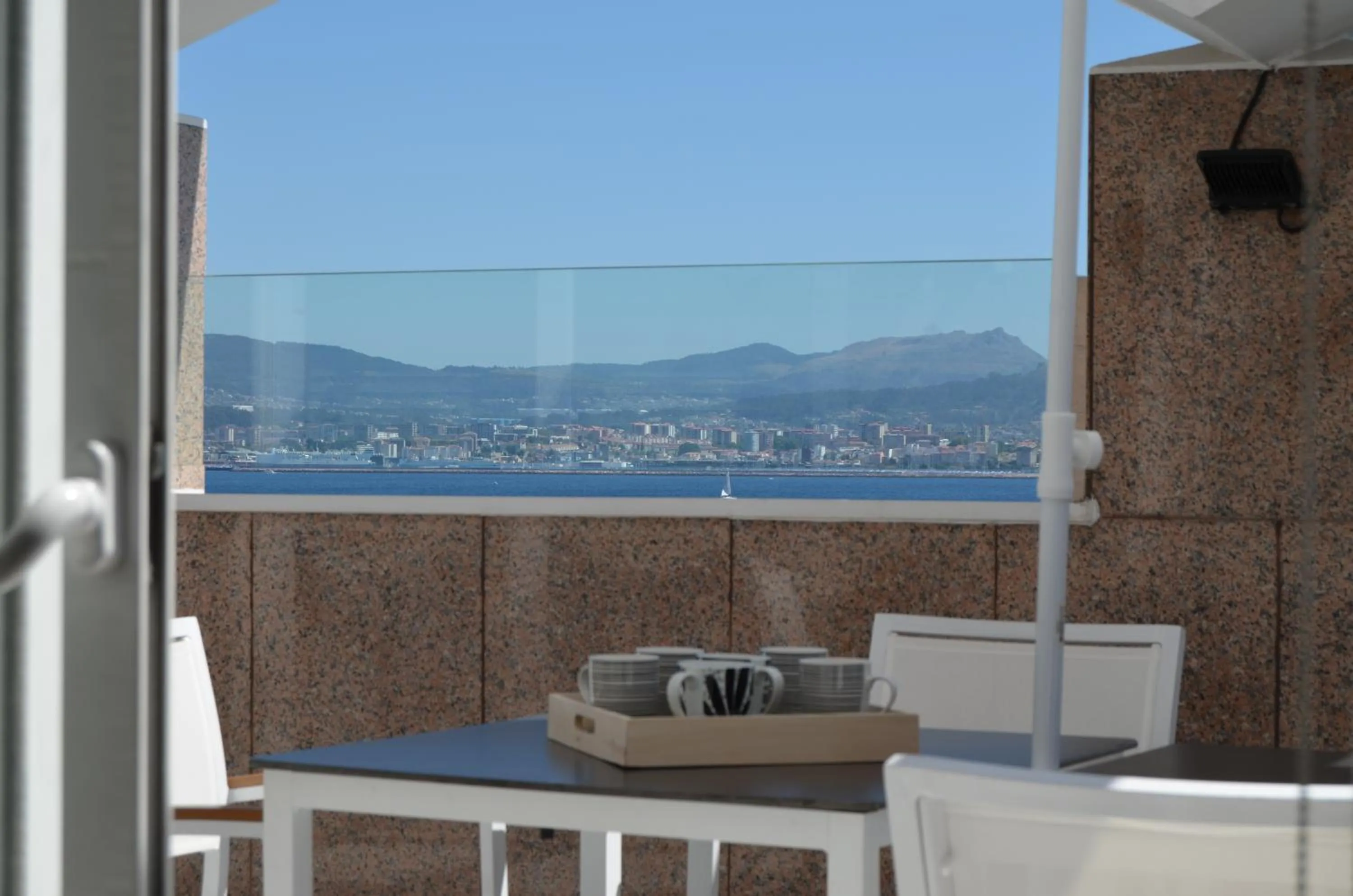 Balcony/Terrace in Hotel Airiños 3*