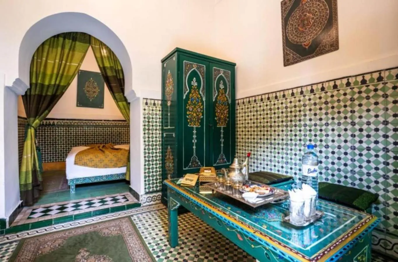 Bed in Riad 4 Jardins & Spa