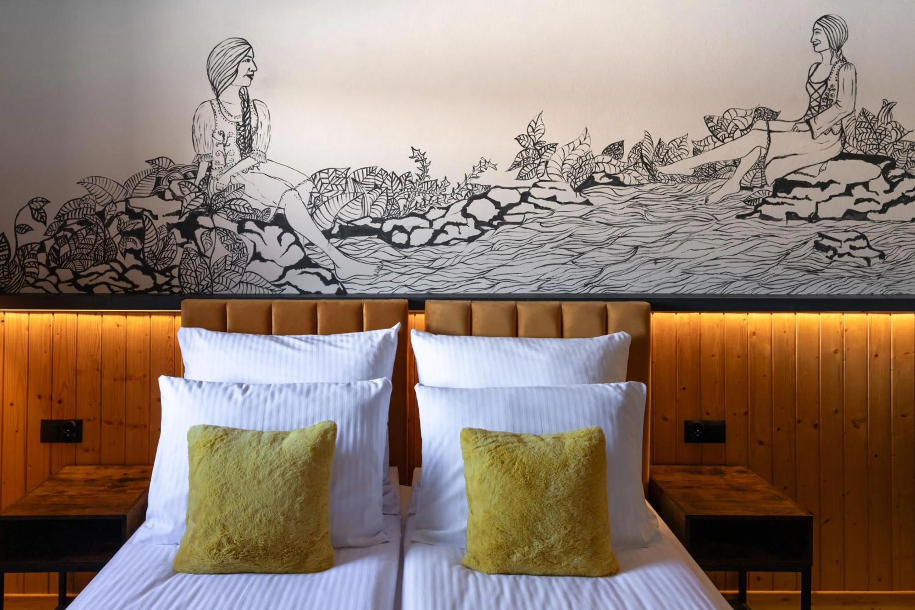 Garden, Bed in Zapotoczny Residence