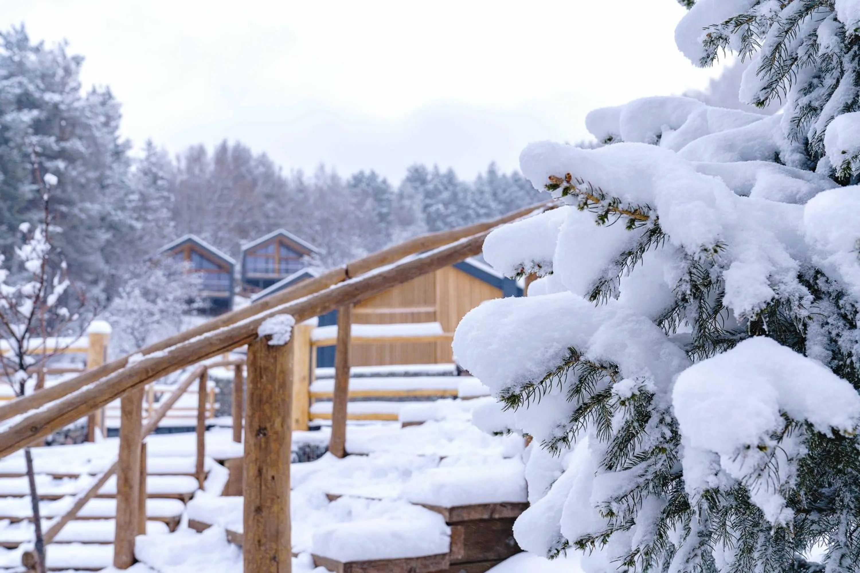 Winter in Qazaq Auyl Eco Hotel