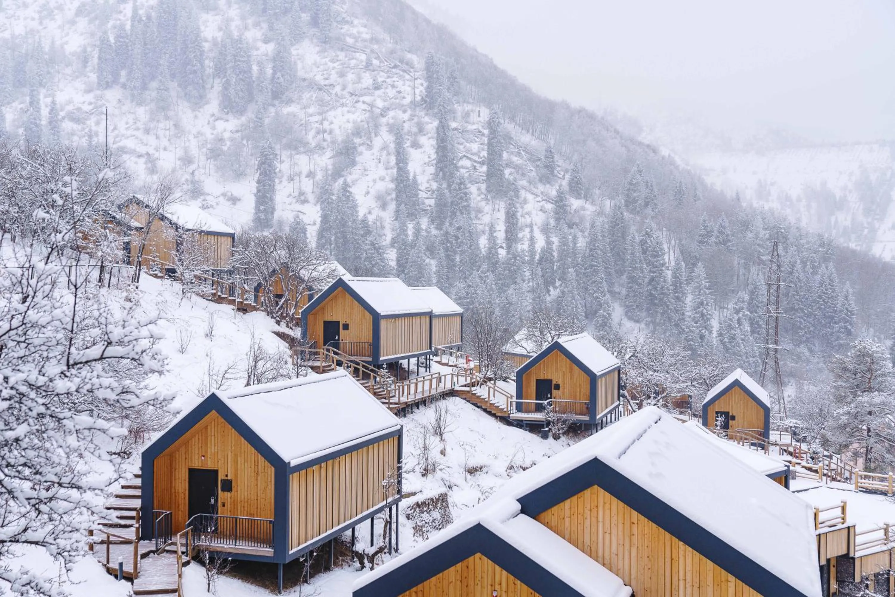 Winter in Qazaq Auyl Eco Hotel