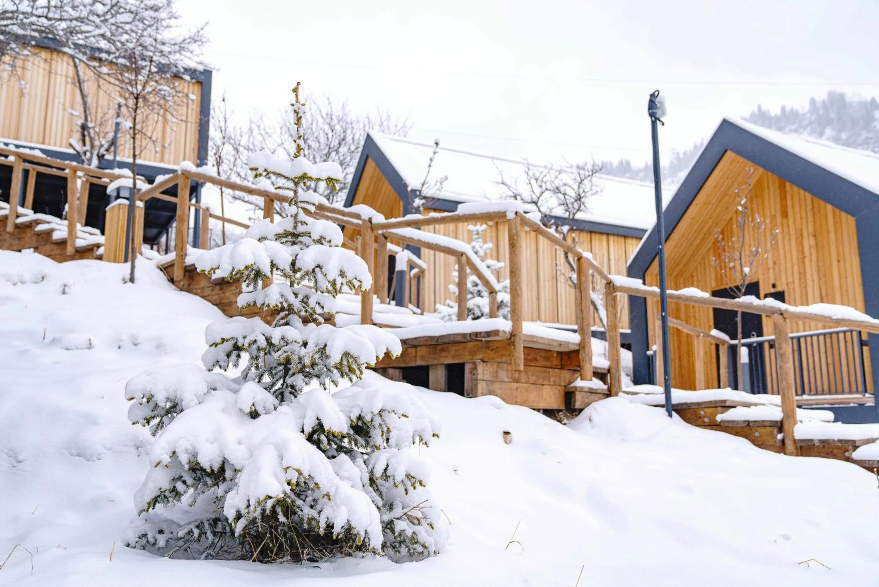 Winter in Qazaq Auyl Eco Hotel