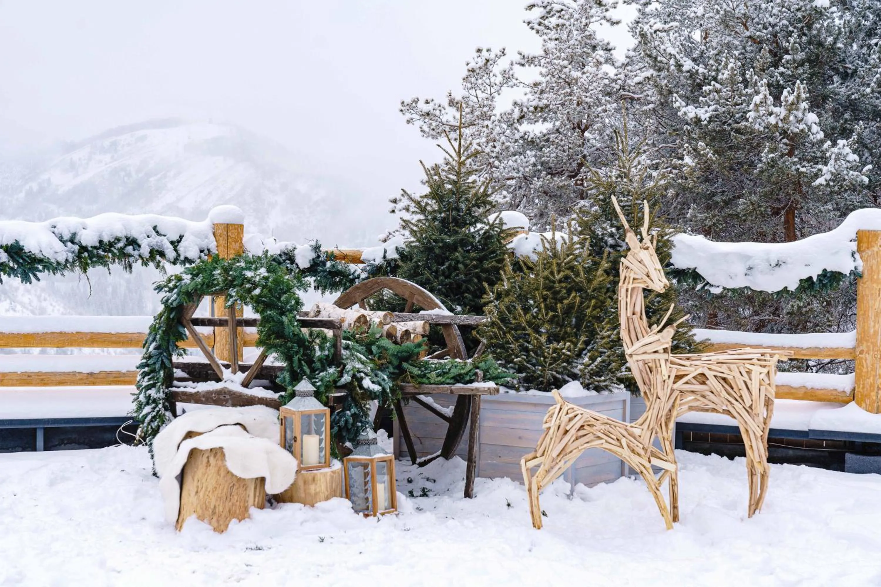 Winter in Qazaq Auyl Eco Hotel