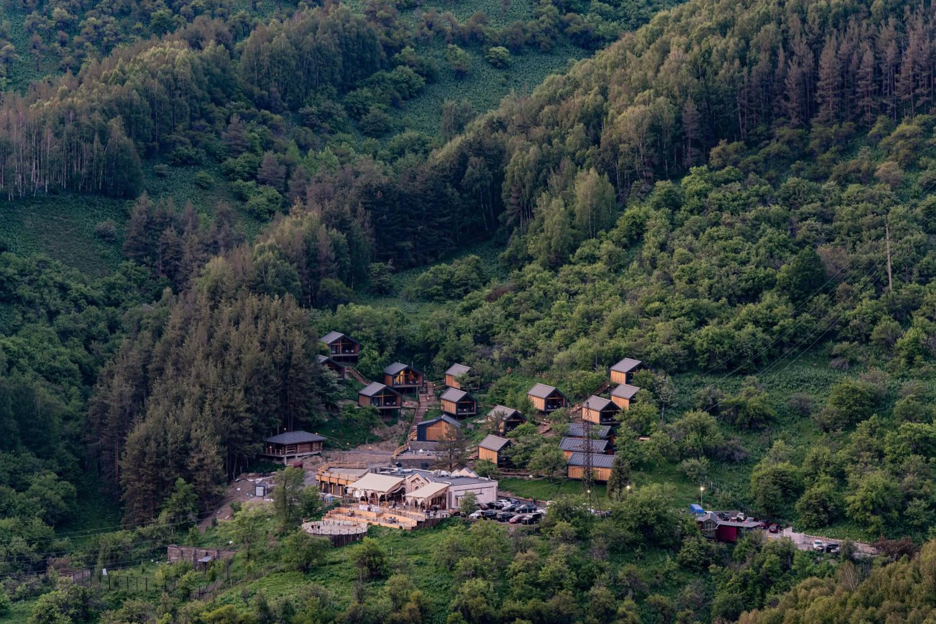 Bird's eye view in Qazaq Auyl Eco Hotel