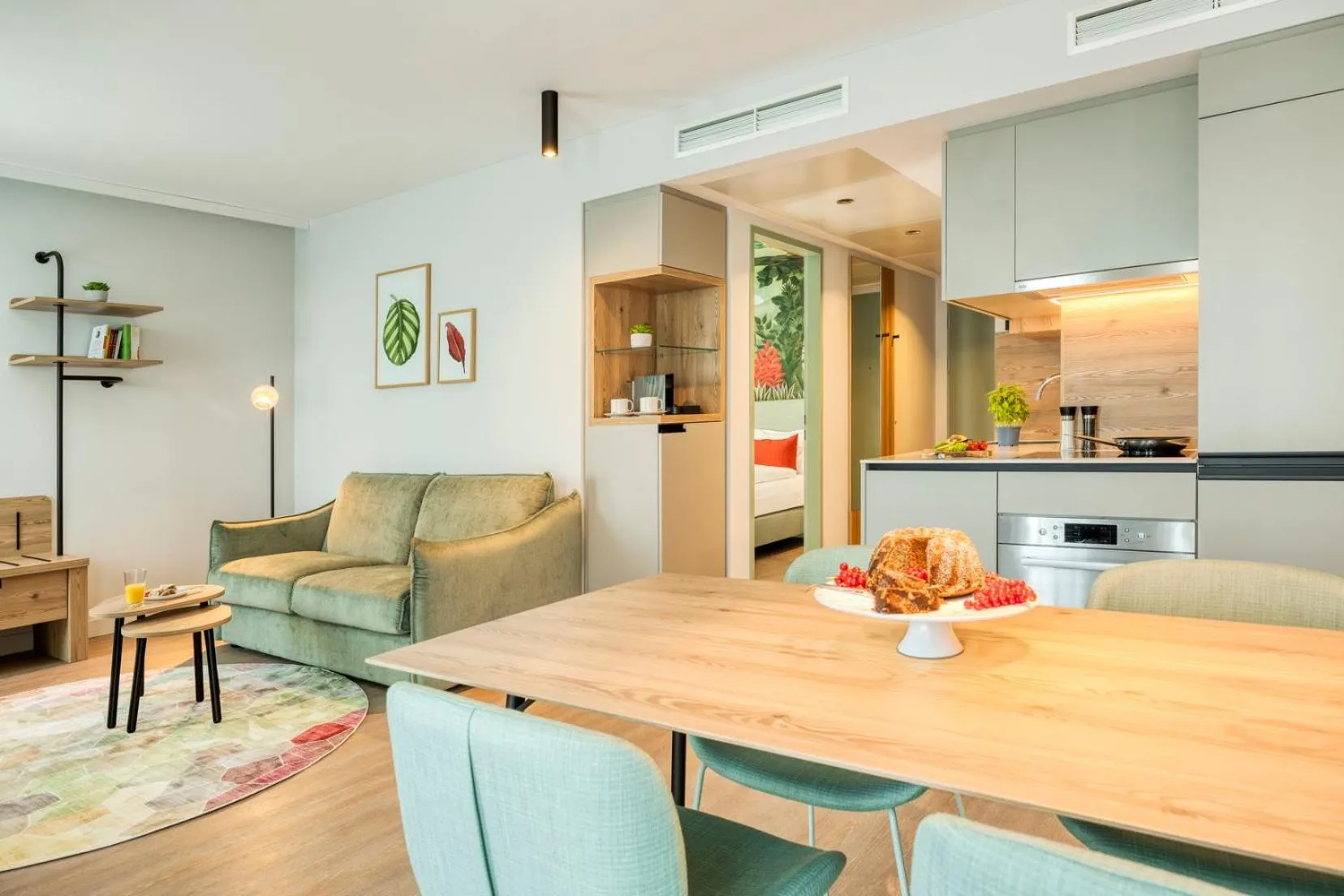 Kitchen or kitchenette in Citadines Danube Vienna