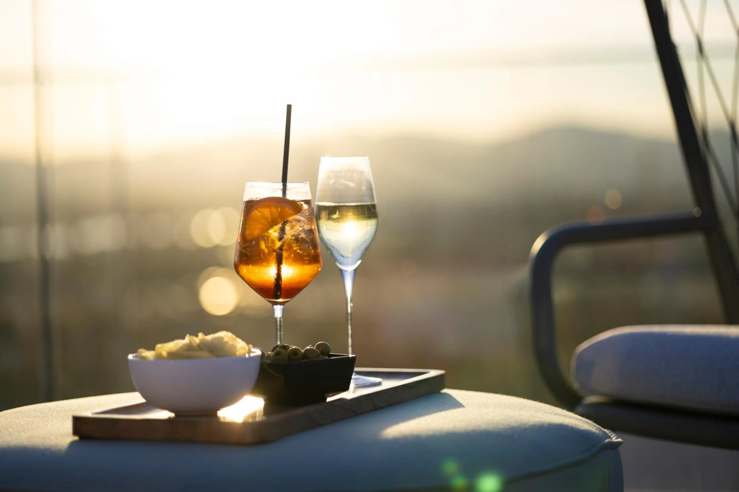 Patio in Citadines Danube Vienna