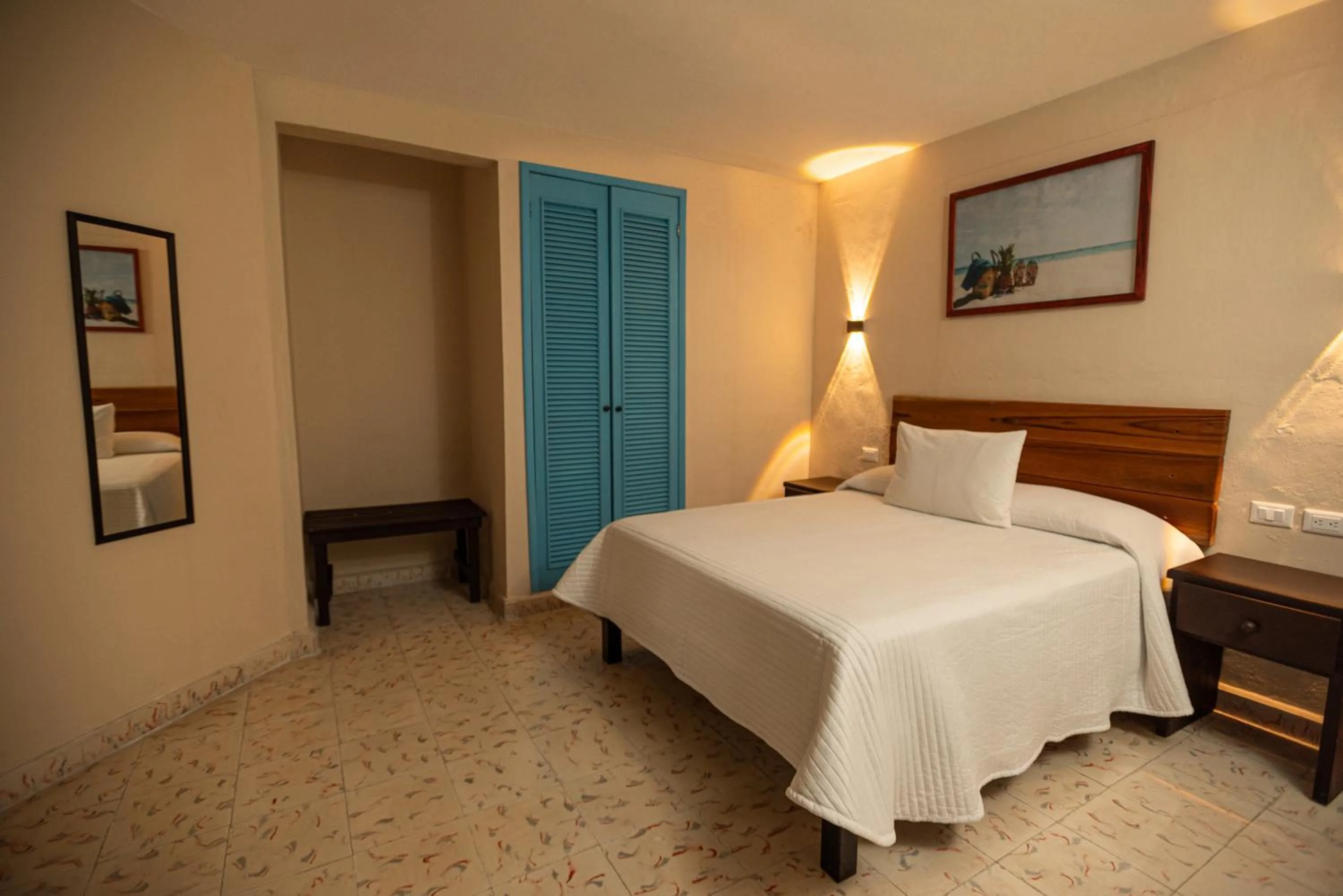 Bed in LUNA AZUL BY UVAS