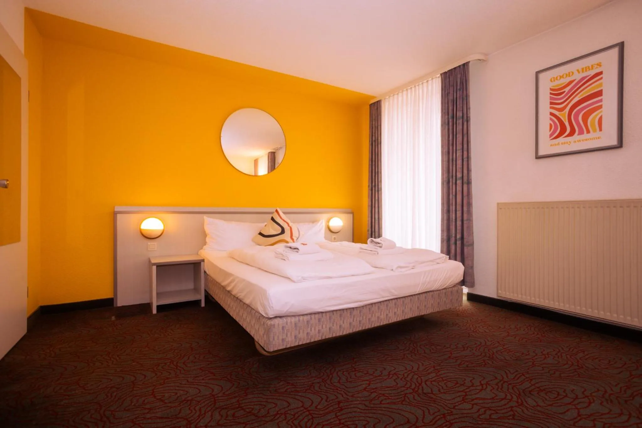 Bed in Hessenland Hotel Kassel Innenstadt by Stay Awesome