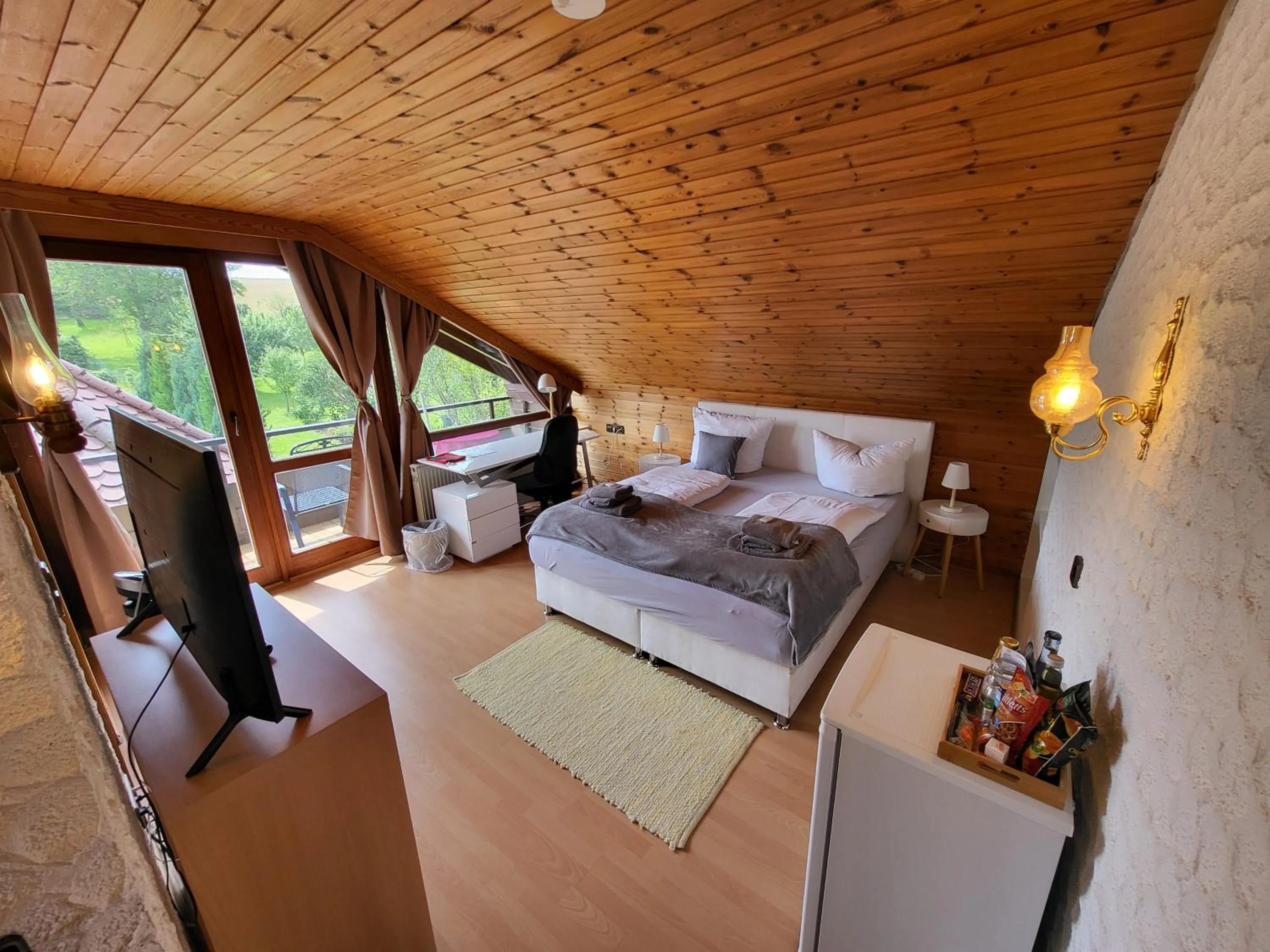 Bedroom, Bed in Hotel Schönblick