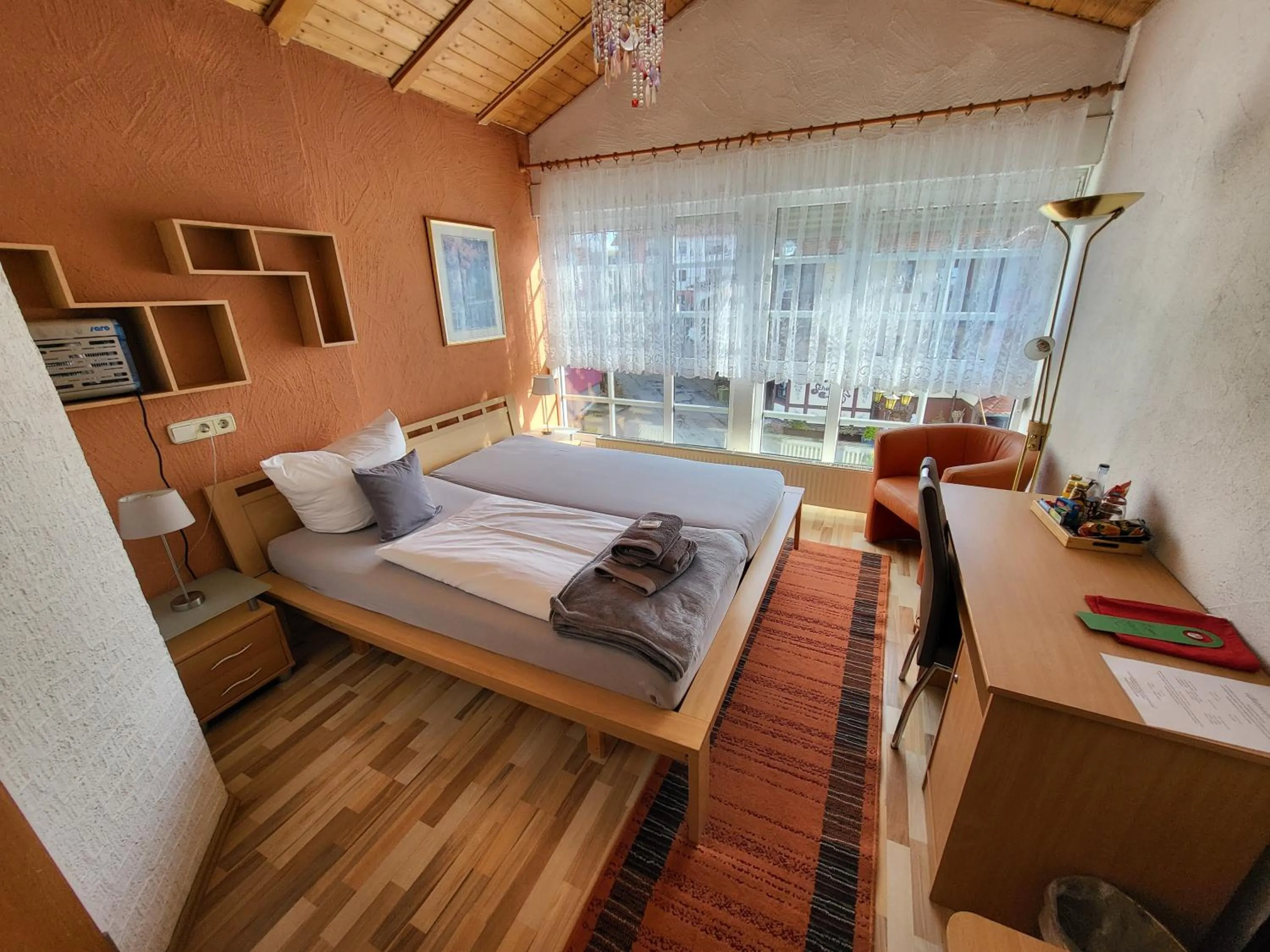 Bedroom, Bed in Hotel Schönblick