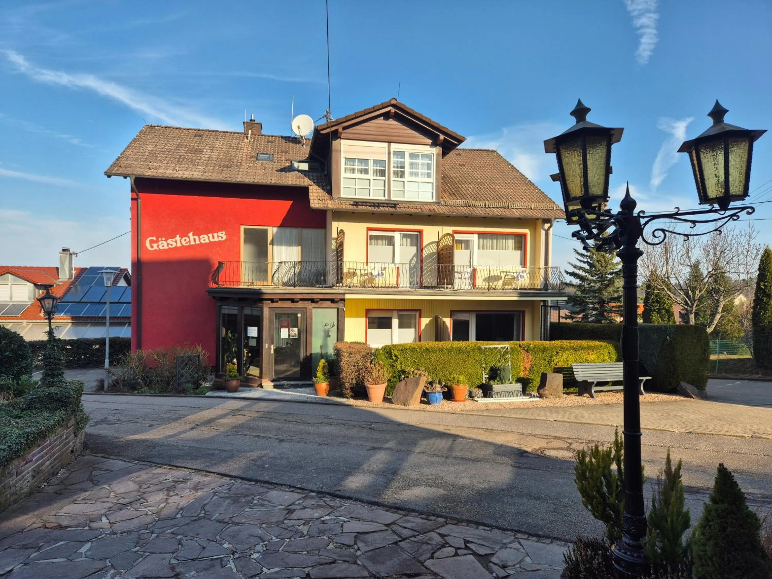 Quiet street view in Hotel Schönblick