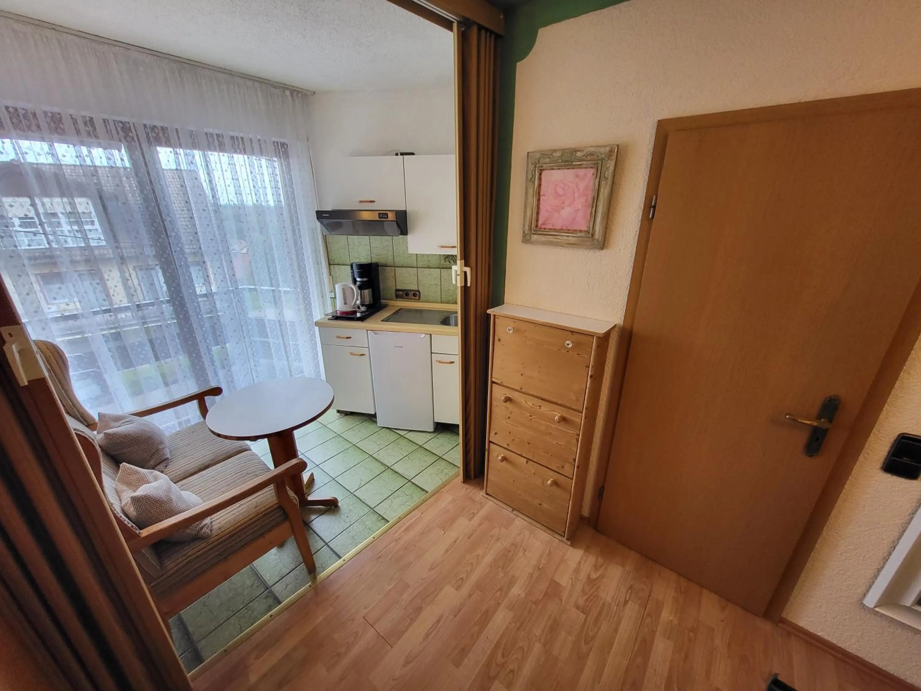 Kitchen or kitchenette in Hotel Schönblick