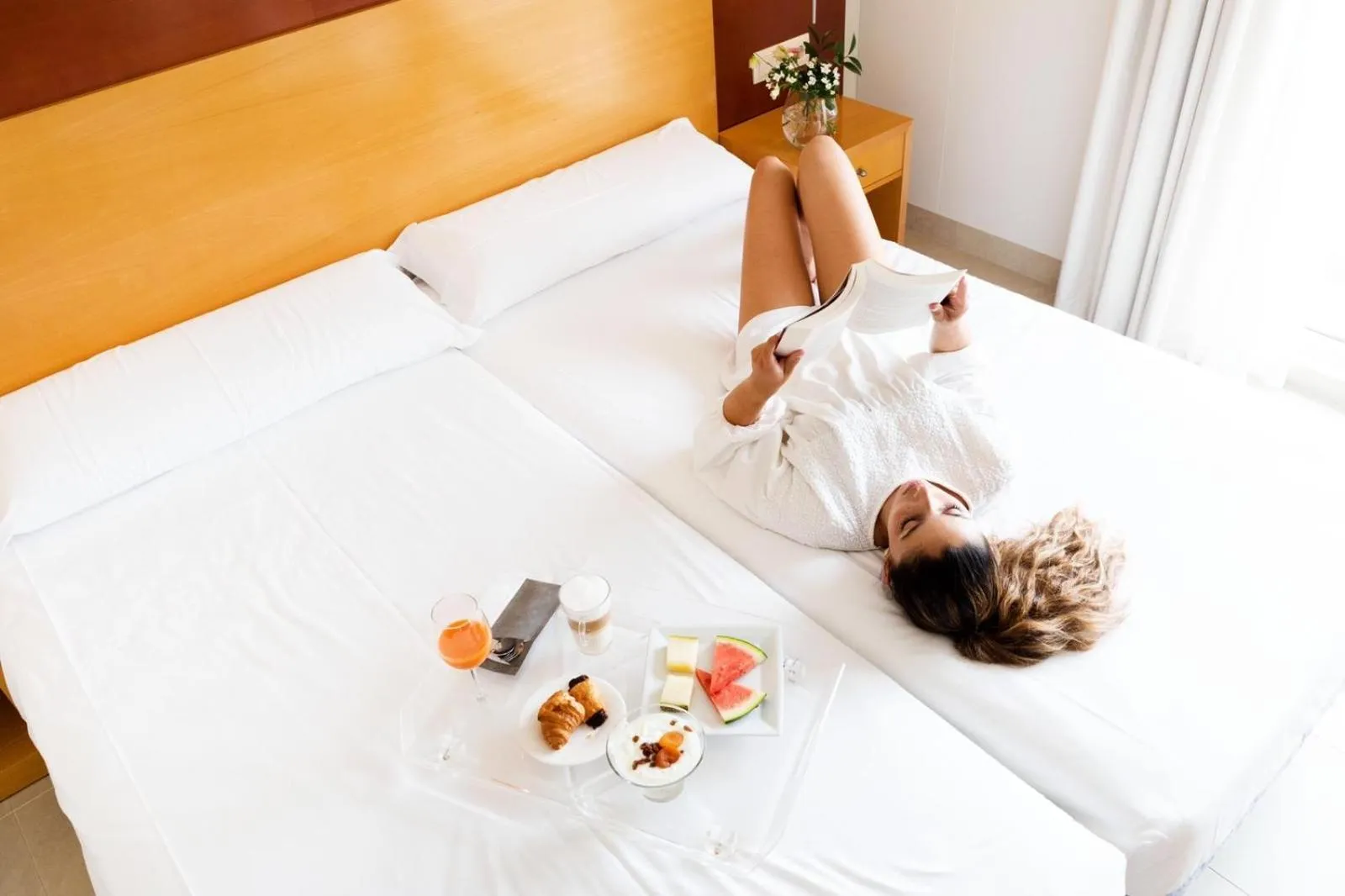 Bed in Hotel Canelas