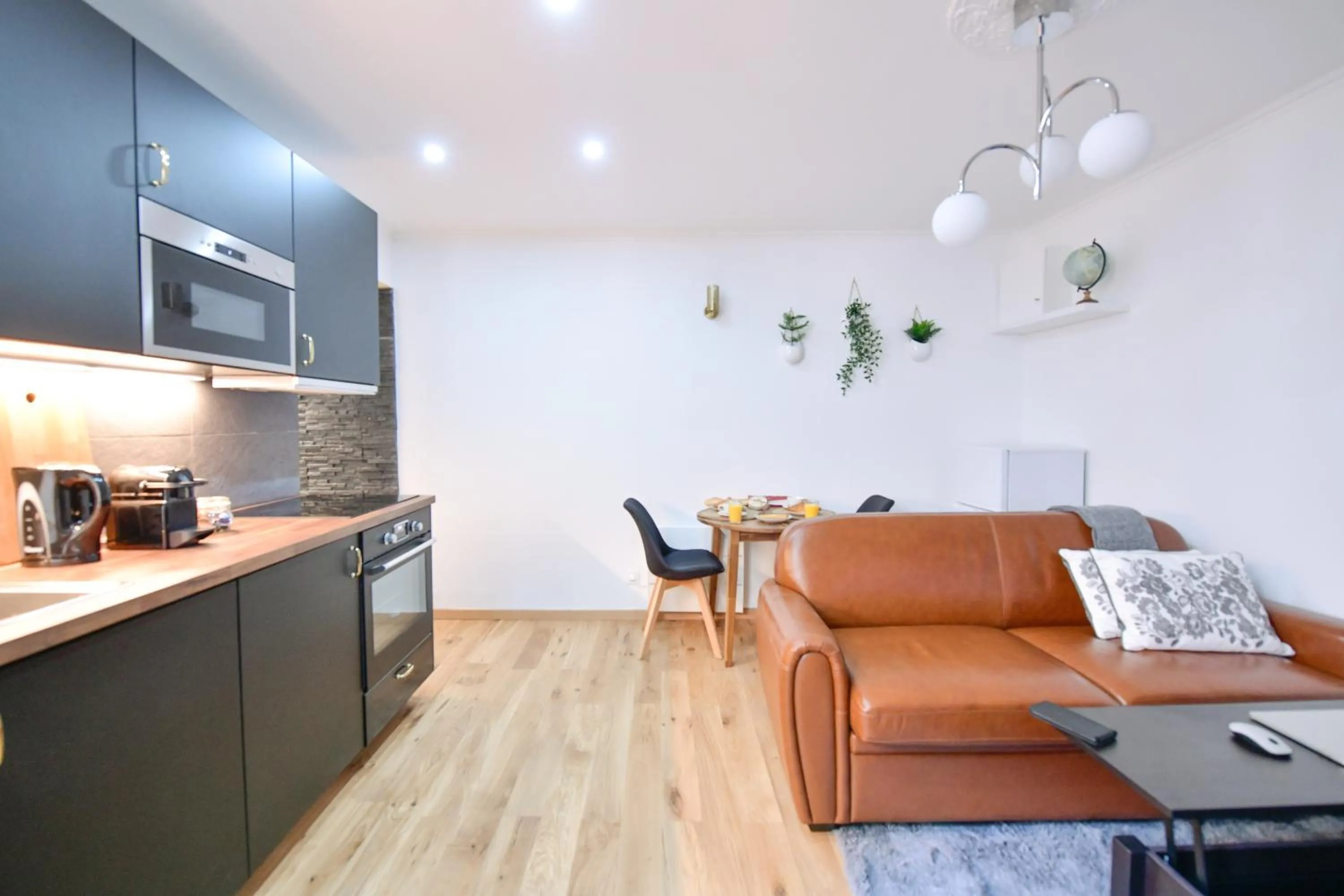 Living room in Paris La Villette - Charming Apartment 2 rooms