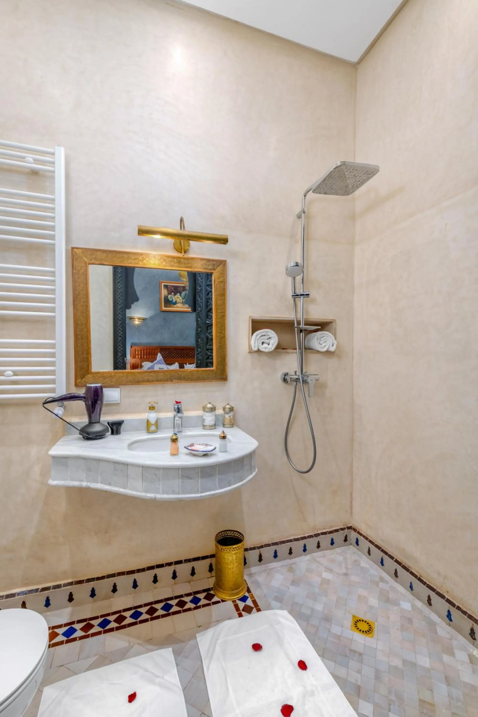 Shower in Riad Diamond Of Marrakech & Spa