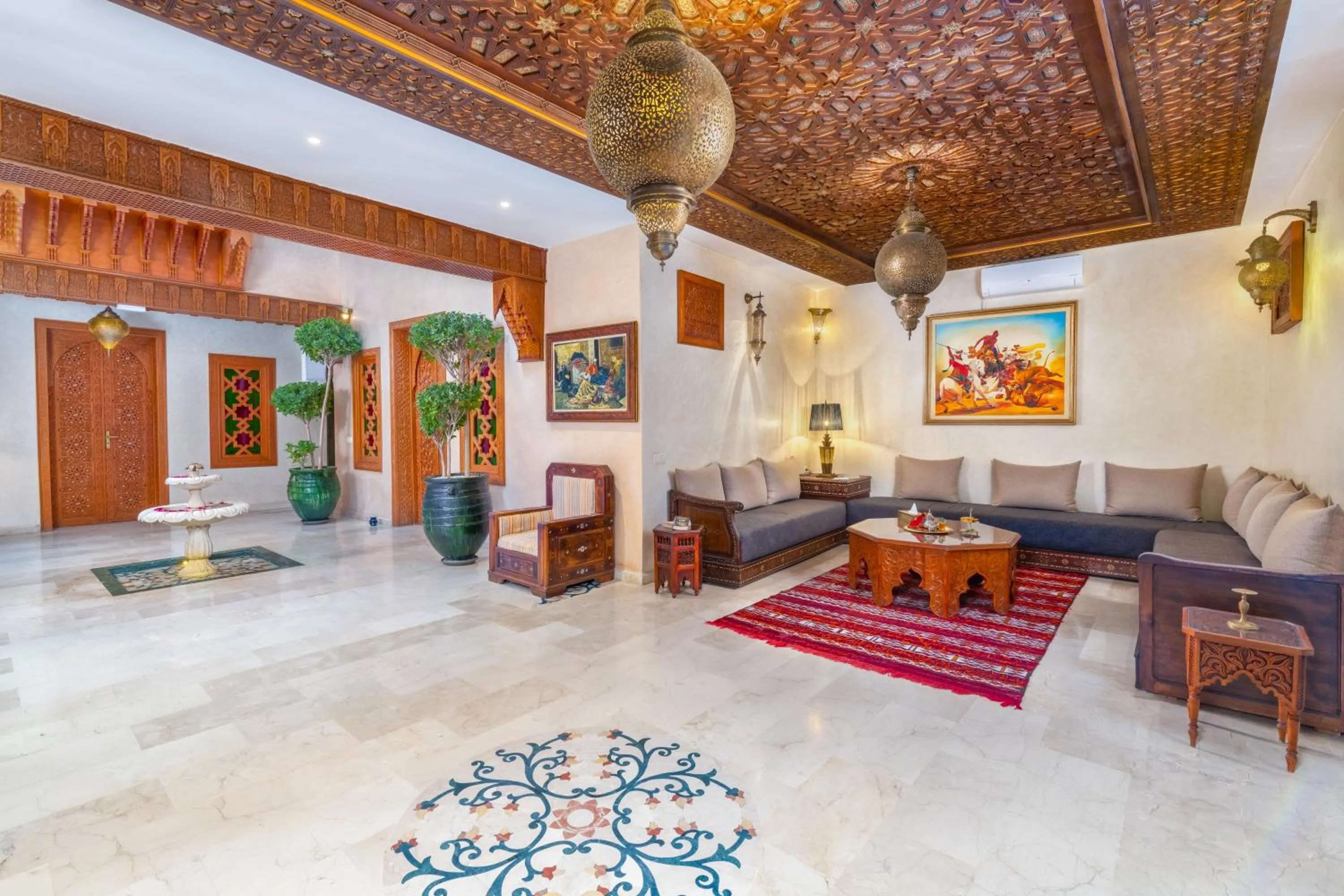 Seating area in Riad Diamond Of Marrakech & Spa