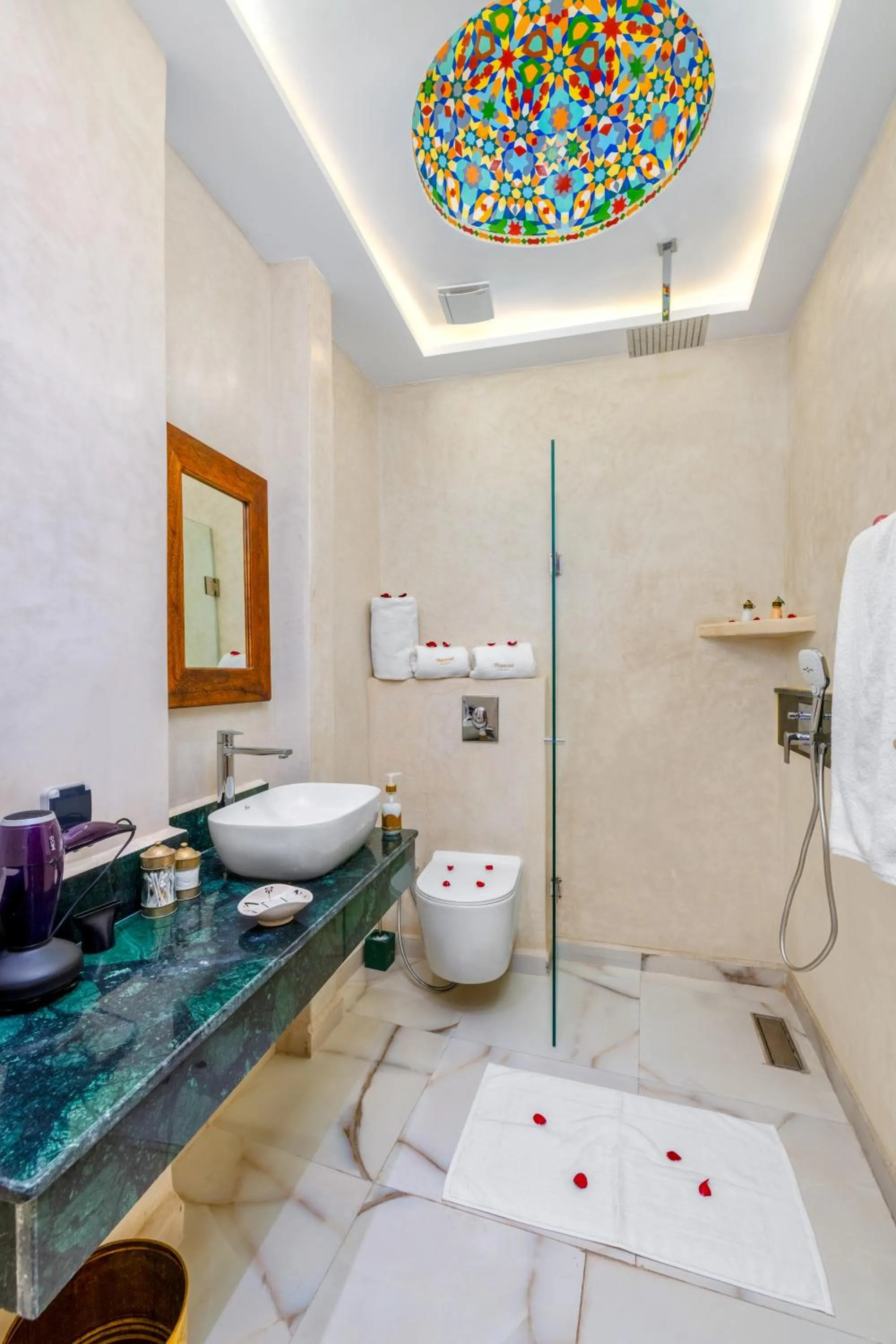 Shower in Riad Diamond Of Marrakech & Spa