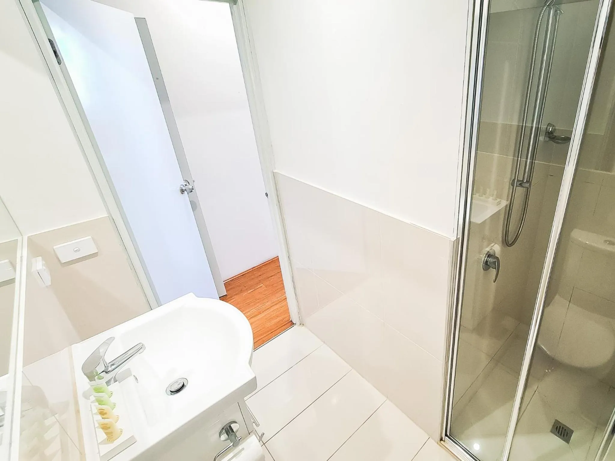 Shower in Exodus Dandenong Apartment Hotel