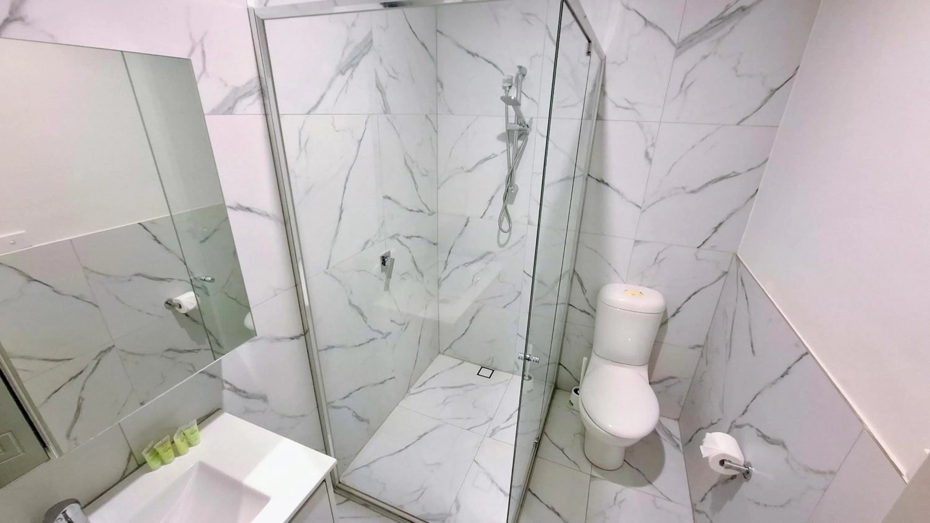 Shower in Exodus Dandenong Apartment Hotel