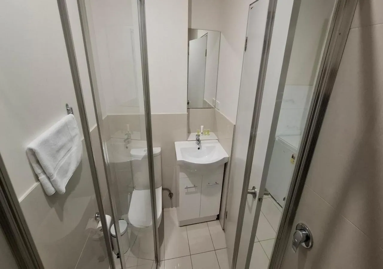 Shower in Exodus Dandenong Apartment Hotel