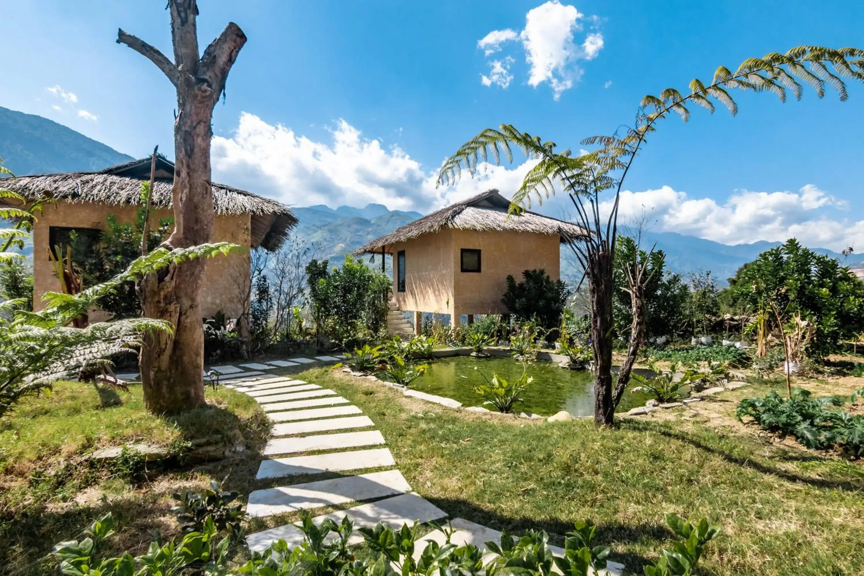 Double Room with Mountain View in Sapa Farmstay Double Room with Mountain View in Sapa Farmstay