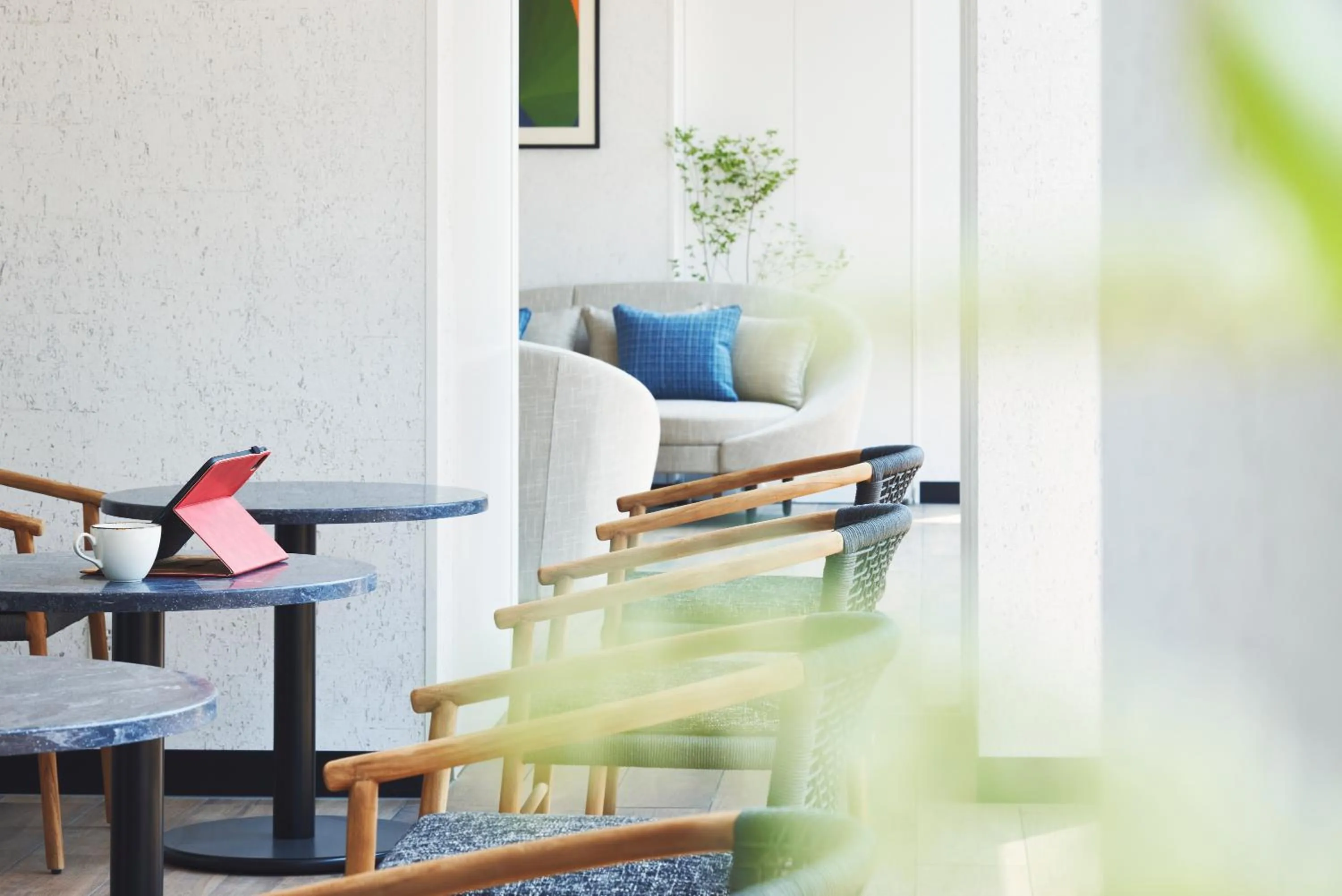 Communal lounge/ TV room in Citadines Harbour Front Yokohama