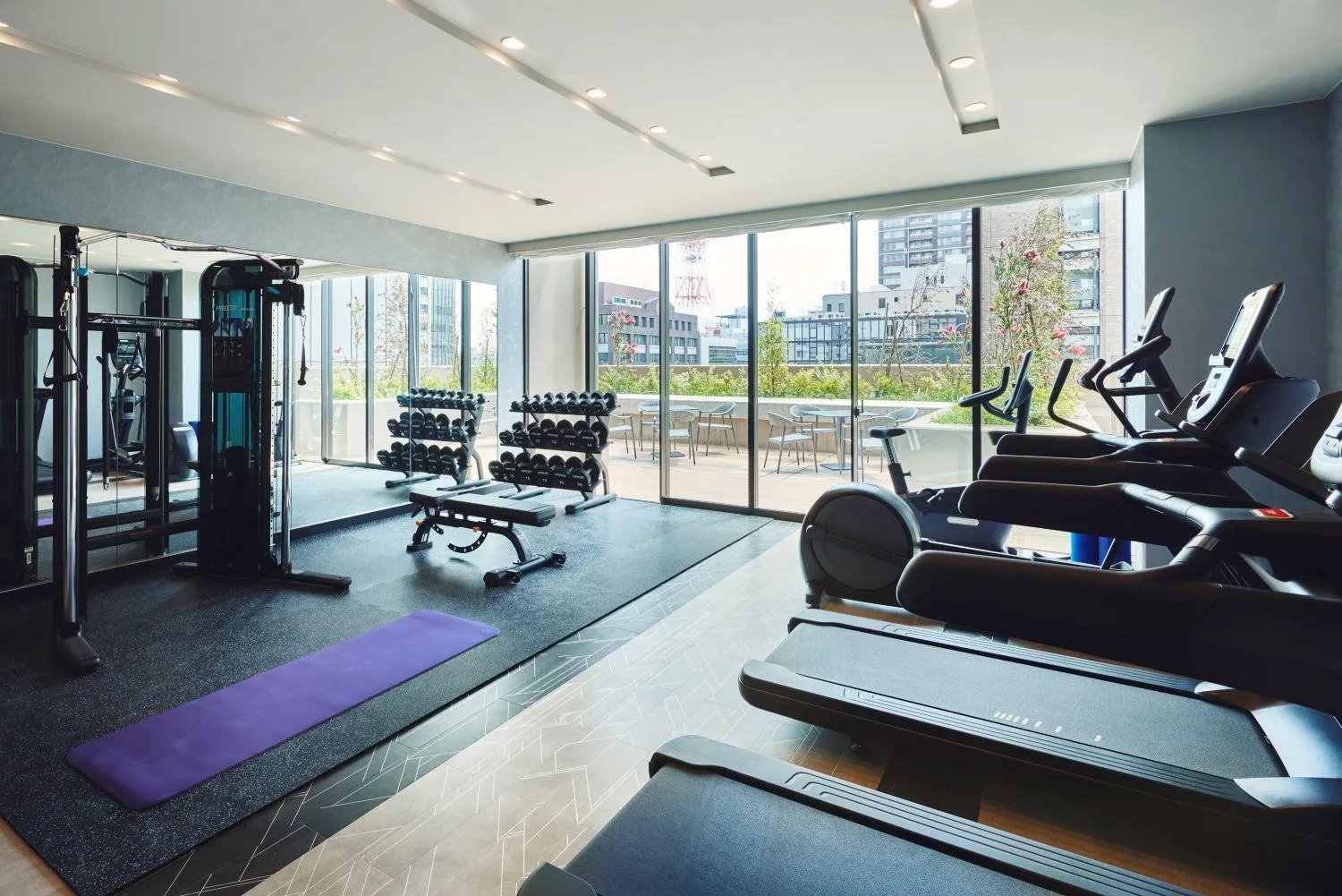 Fitness centre/facilities in Citadines Harbour Front Yokohama
