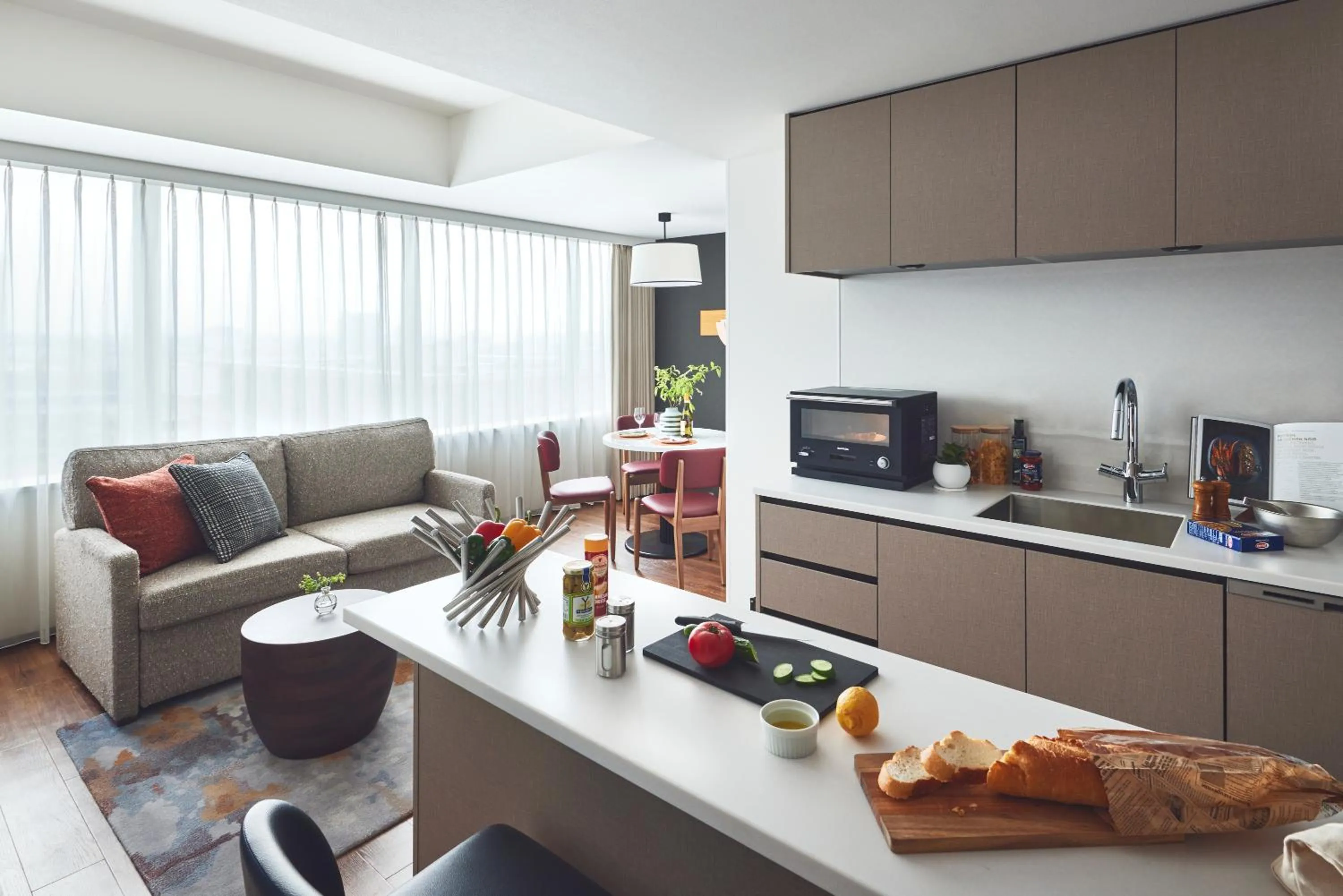 Photo of the whole room in Citadines Harbour Front Yokohama