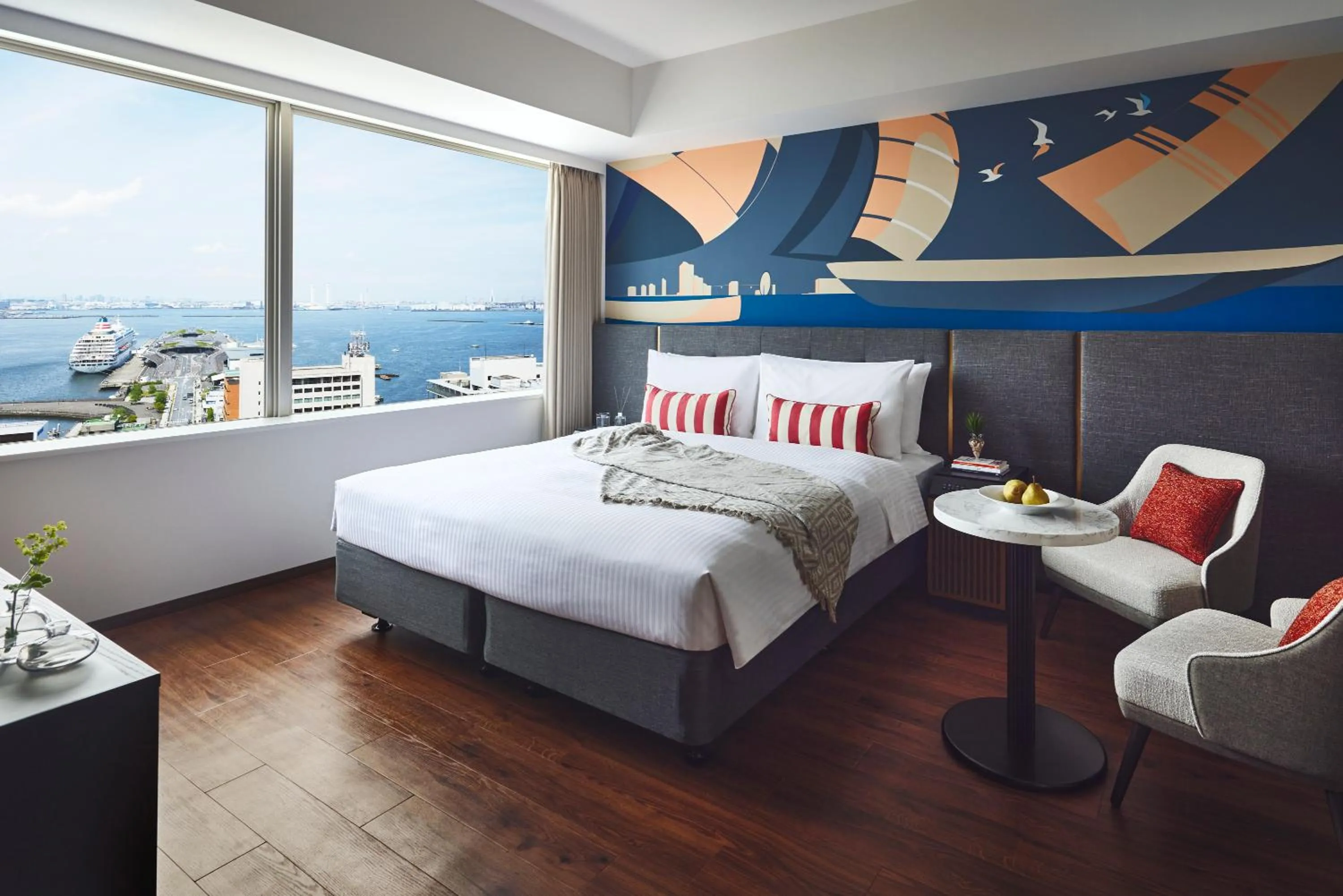 Bedroom, Bed in Citadines Harbour Front Yokohama