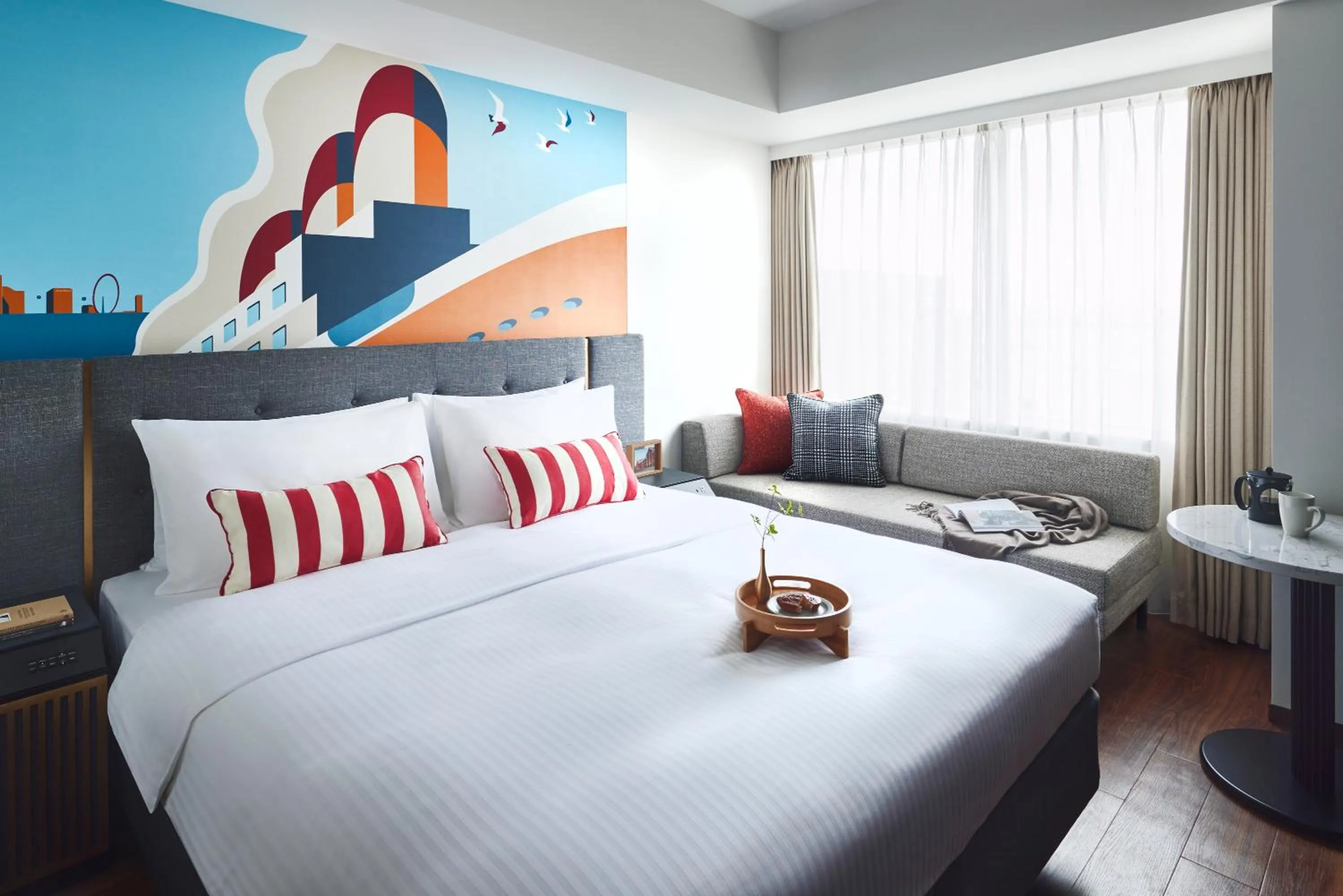 Bed in Citadines Harbour Front Yokohama