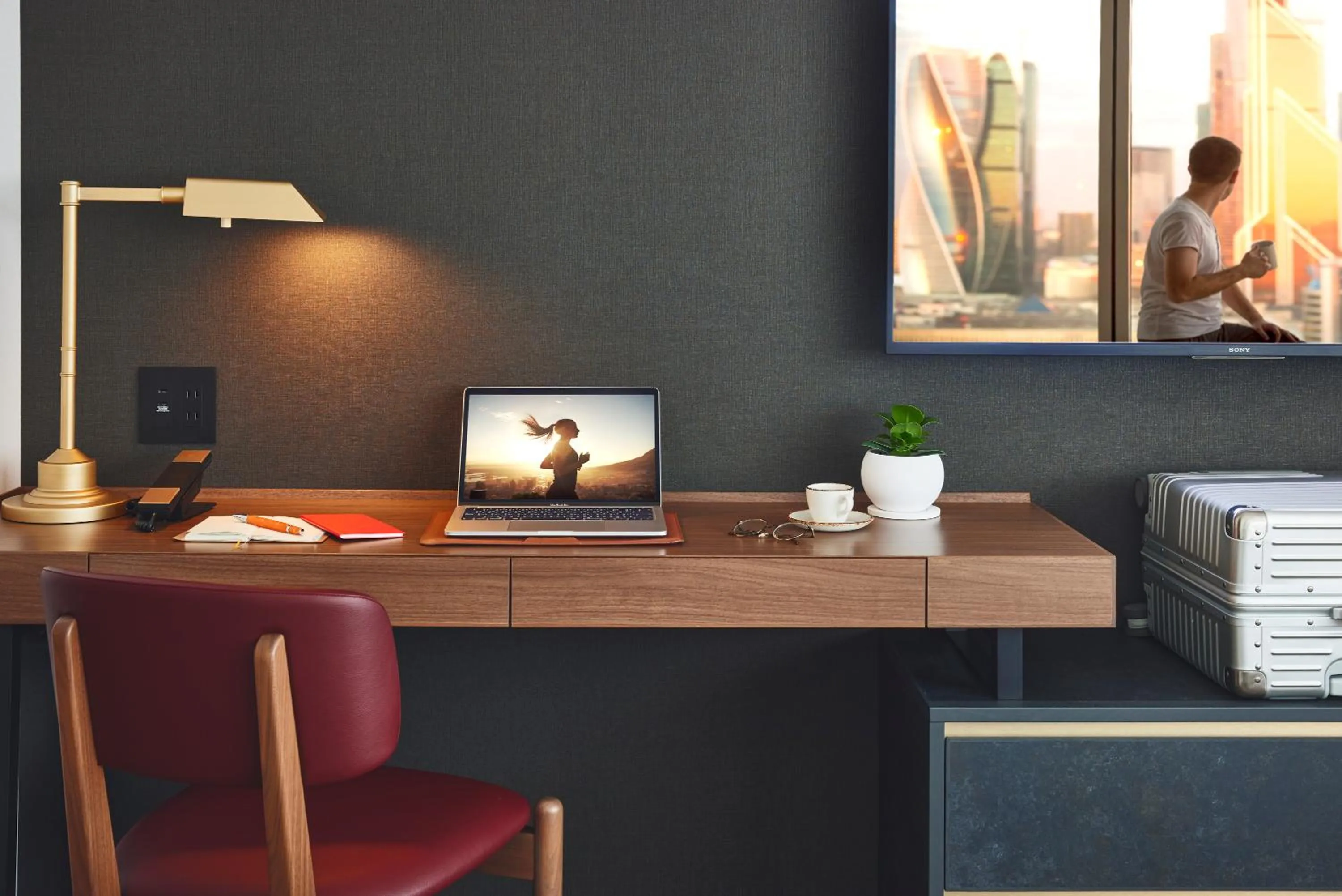 Photo of the whole room in Citadines Harbour Front Yokohama