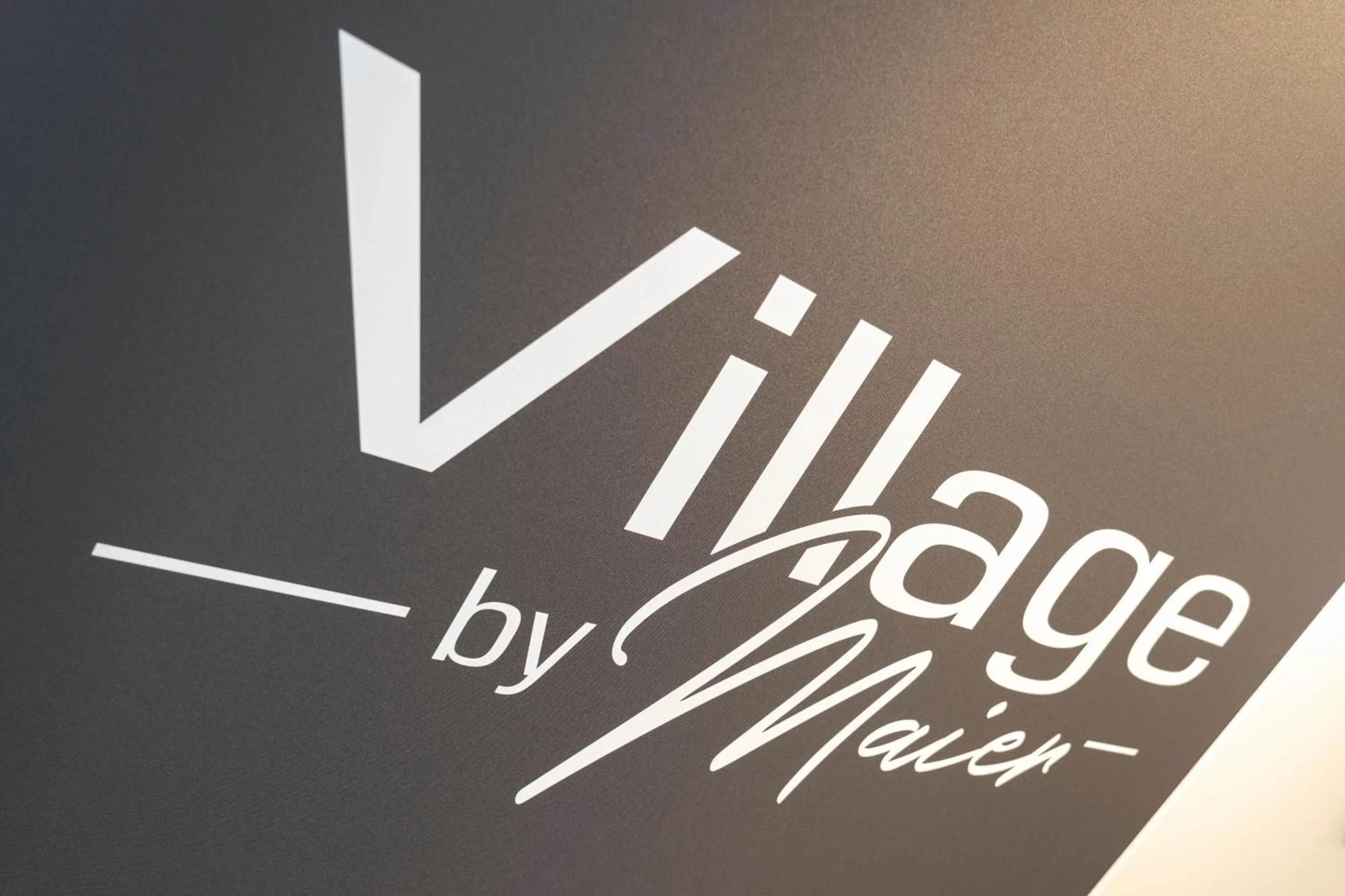 Logo/Certificate/Sign in Village by Maier - kontaktloser Check-in