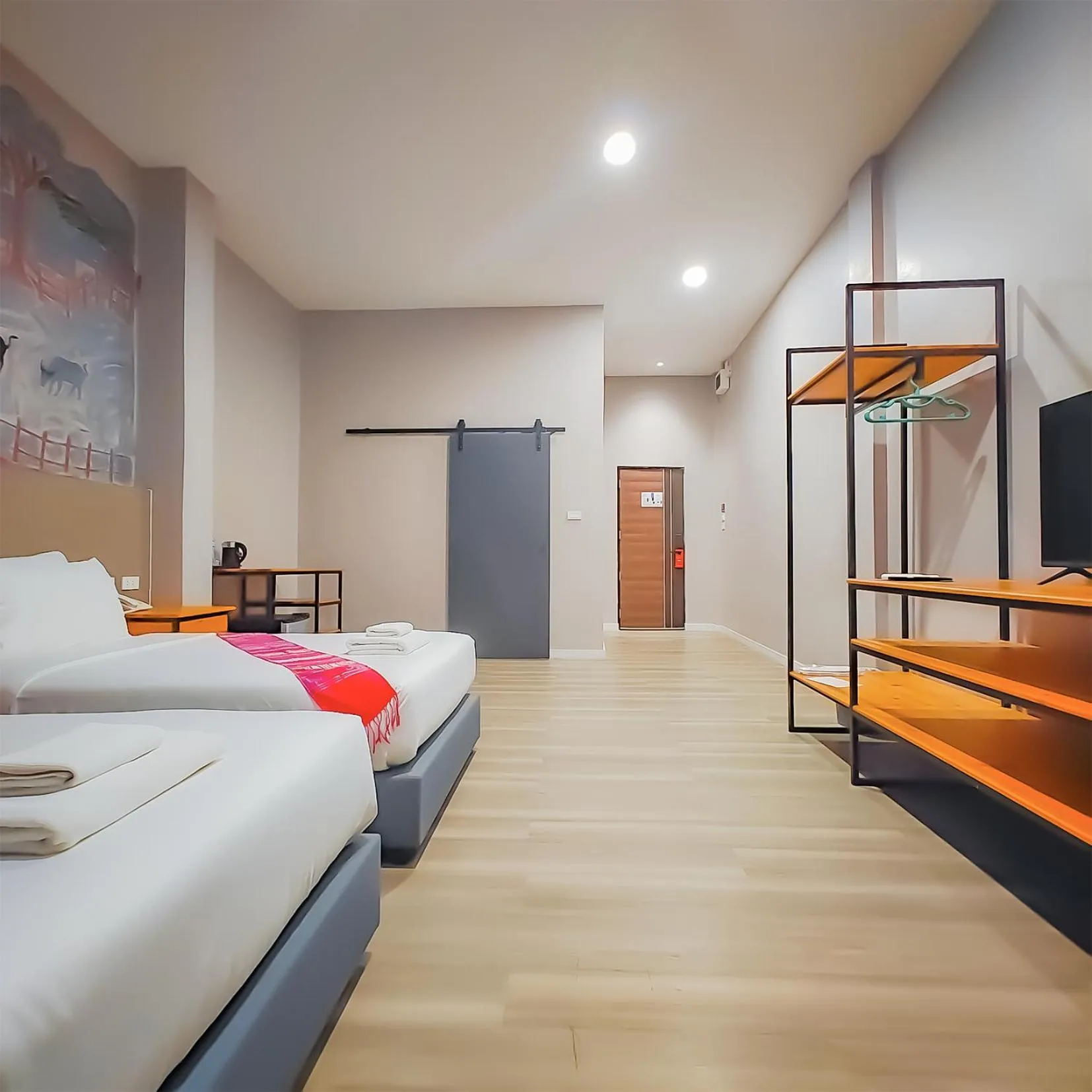 Bed in The Riva Vientiane Hotel