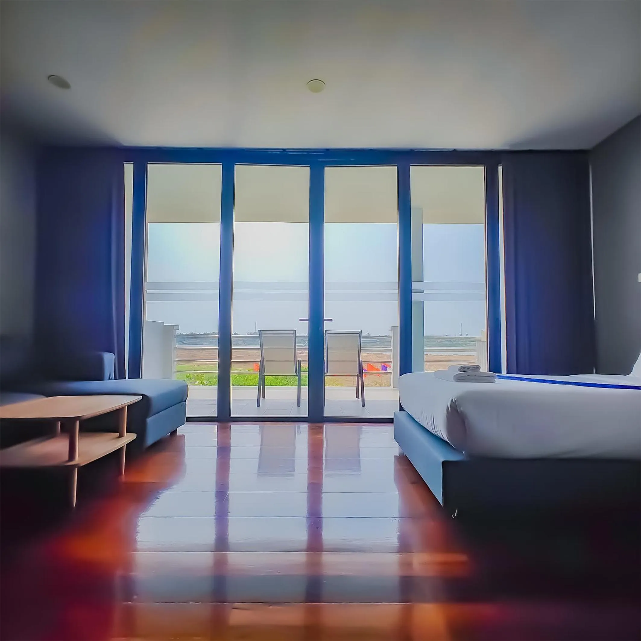 Bed in The Riva Vientiane Hotel