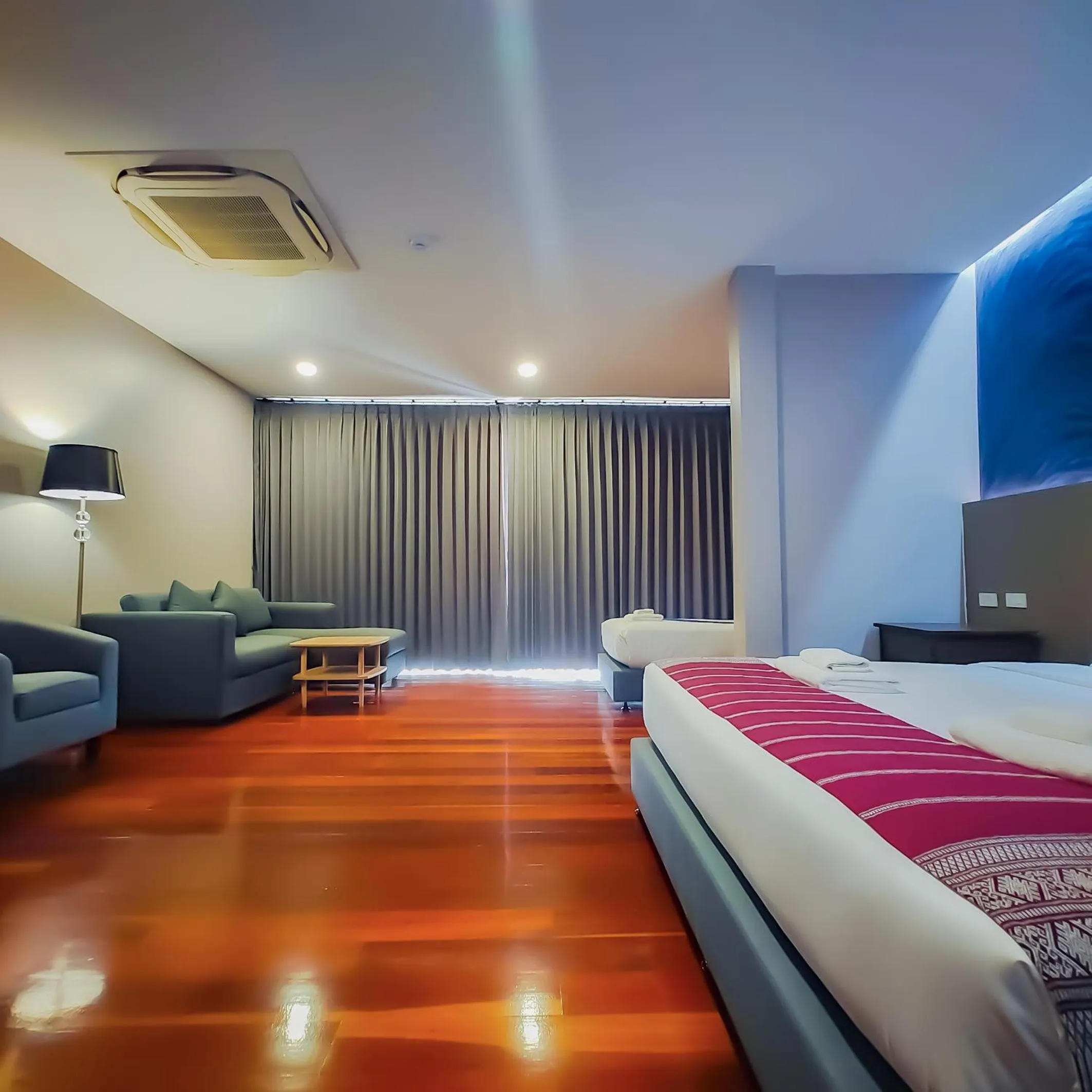 Bed in The Riva Vientiane Hotel