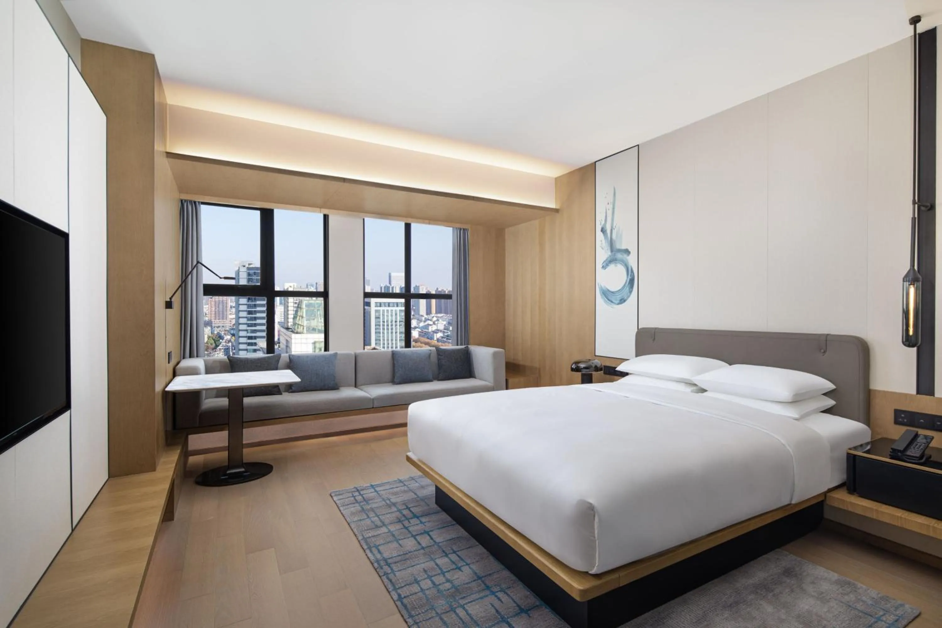 Photo of the whole room, Bed in Fairfield by Marriott Huai'an Downtown