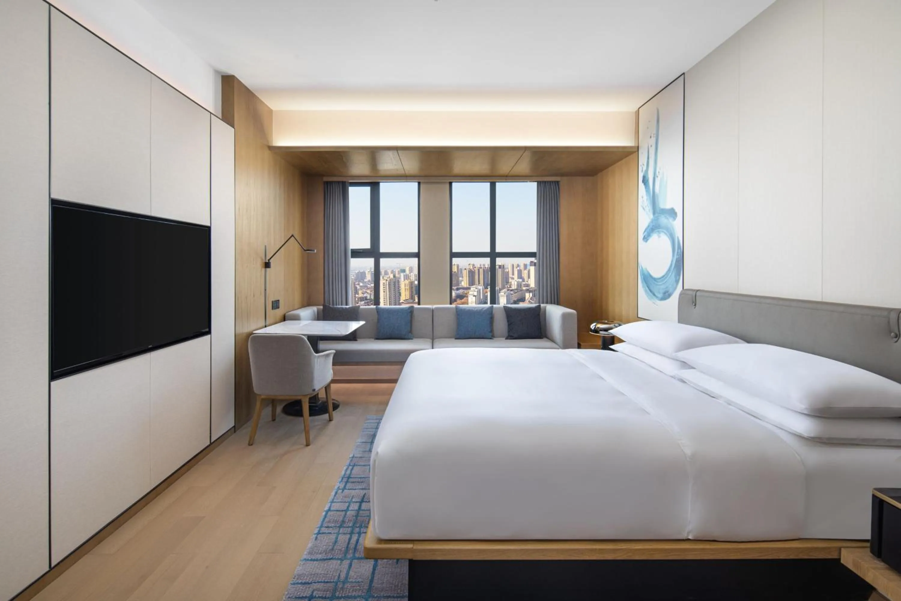 Photo of the whole room, Bed in Fairfield by Marriott Huai'an Downtown