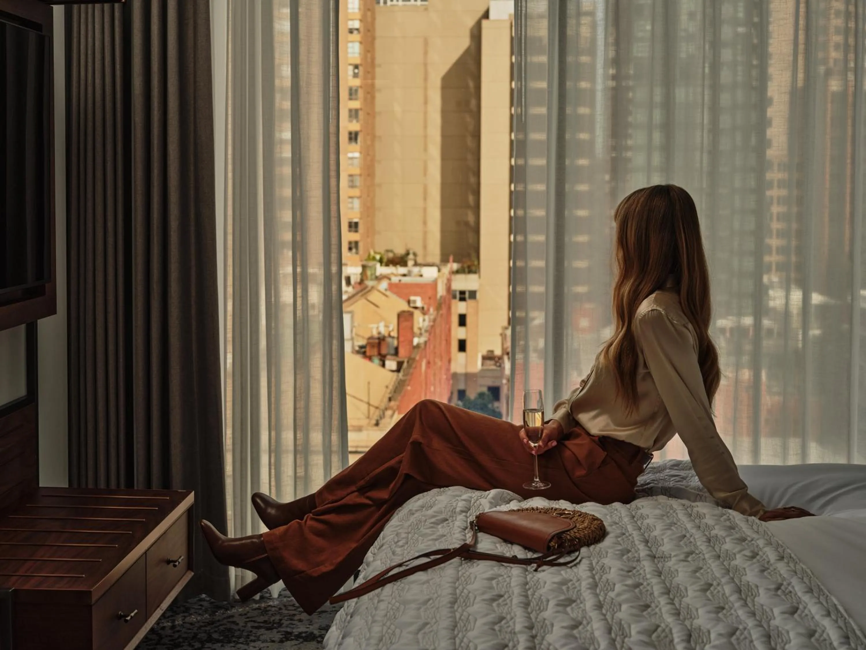 City view, Bed in Le Meridien Melbourne