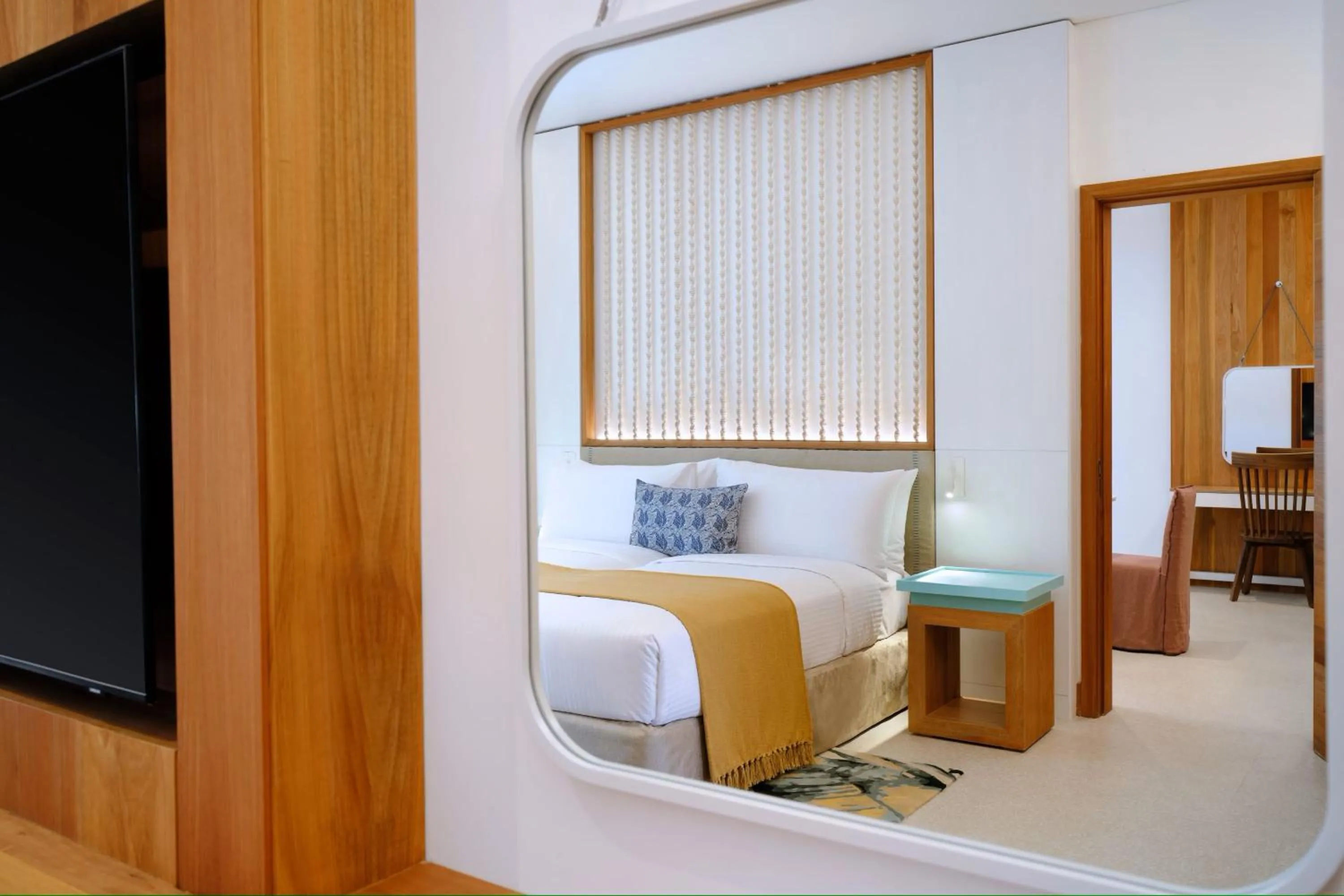 Bed in laïla, Seychelles, a Tribute Portfolio Resort