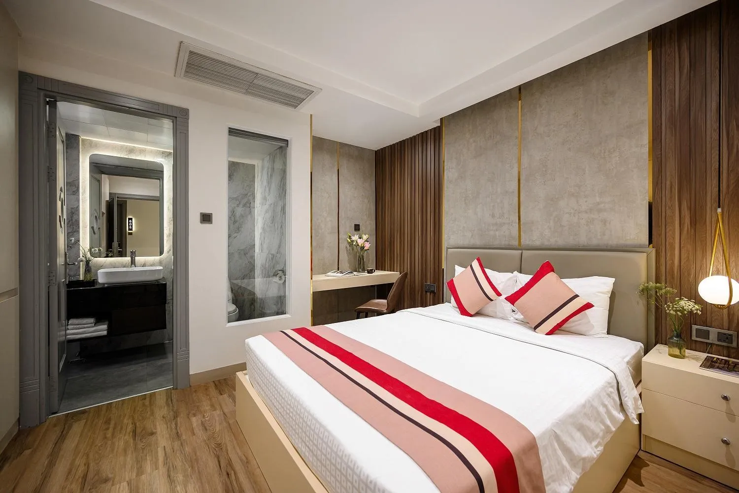 Photo of the whole room, Bed in Acnos Hotel