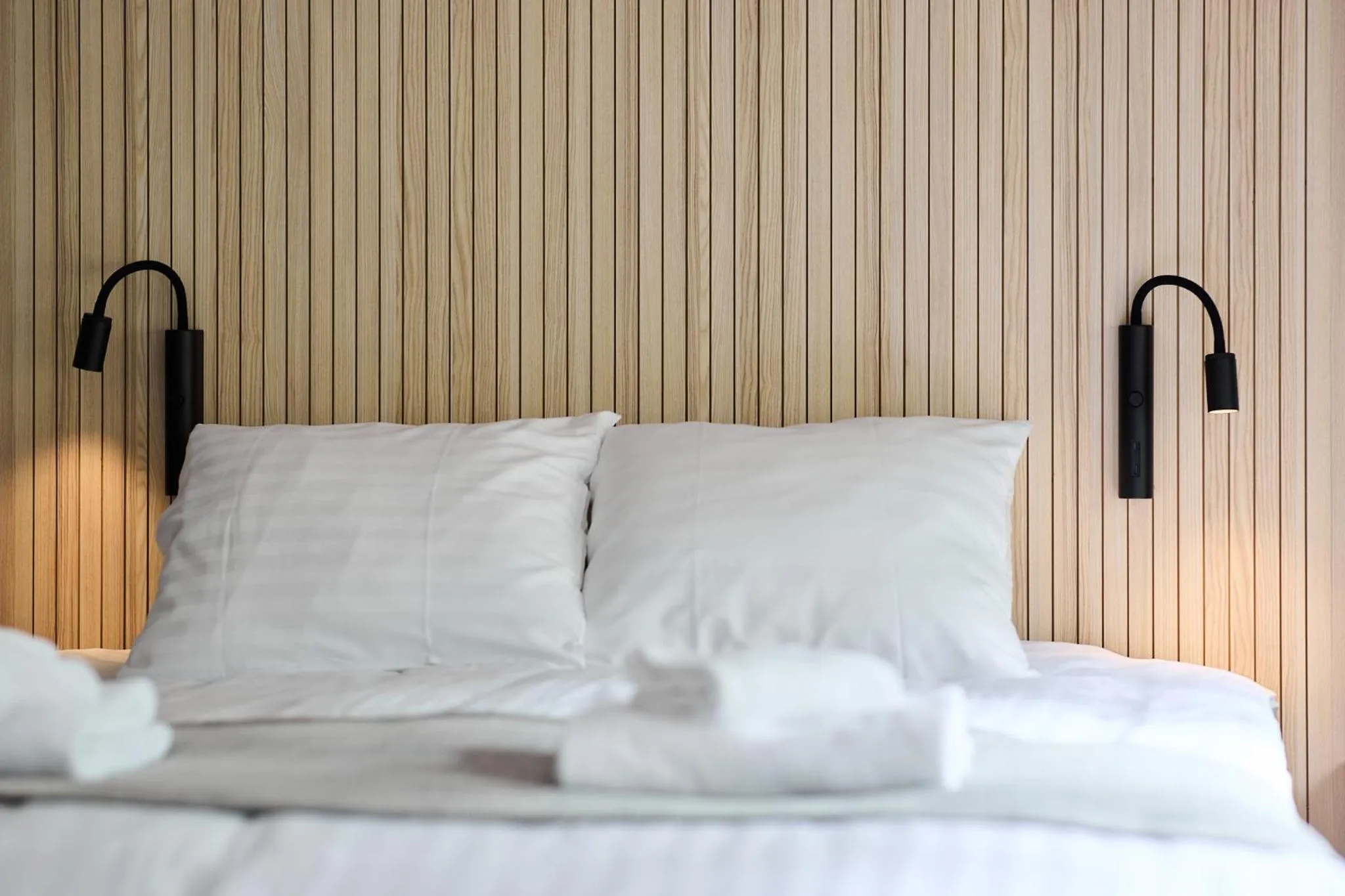 Bed in Hotel Linnasmäki