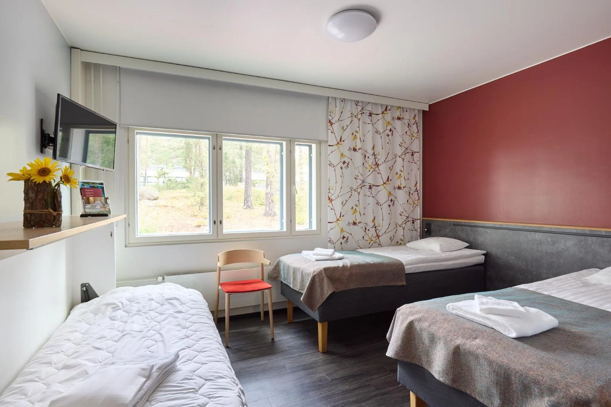 Bed in Hotel Linnasmäki